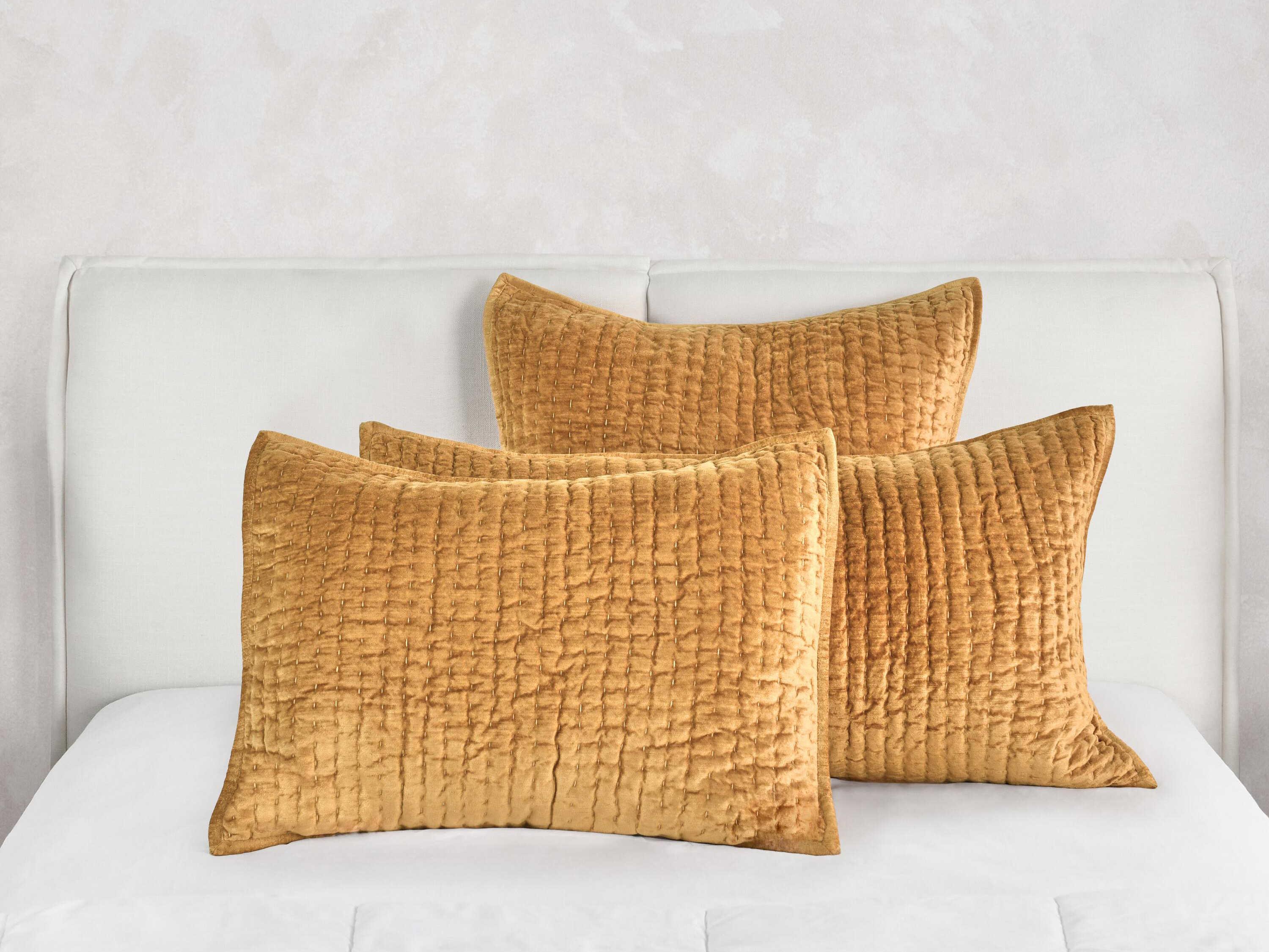 Villa by Classic Home Bari Gold Euro Sham