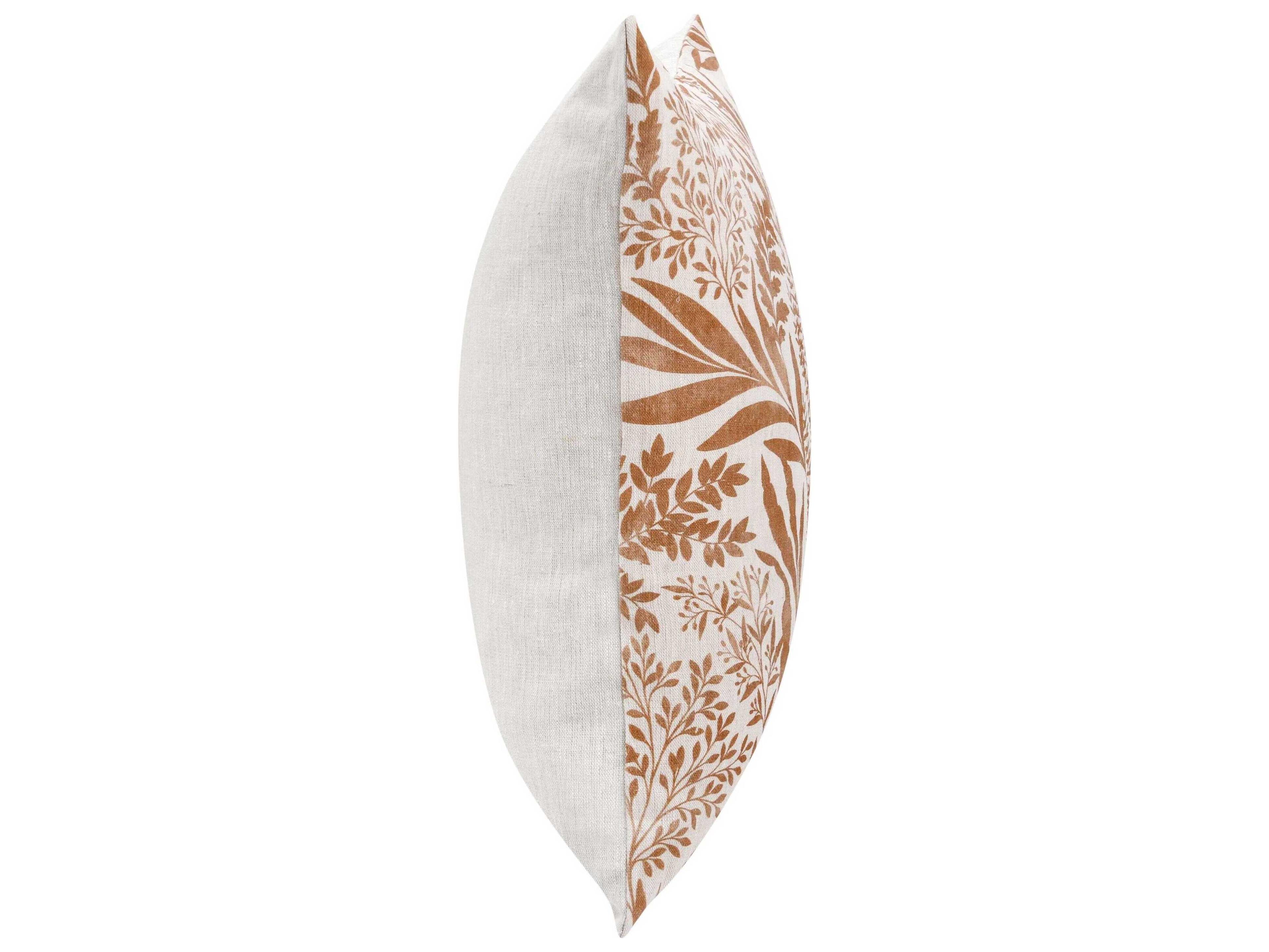 Villa by Classic Home Mulberry Brown Throw Pillow