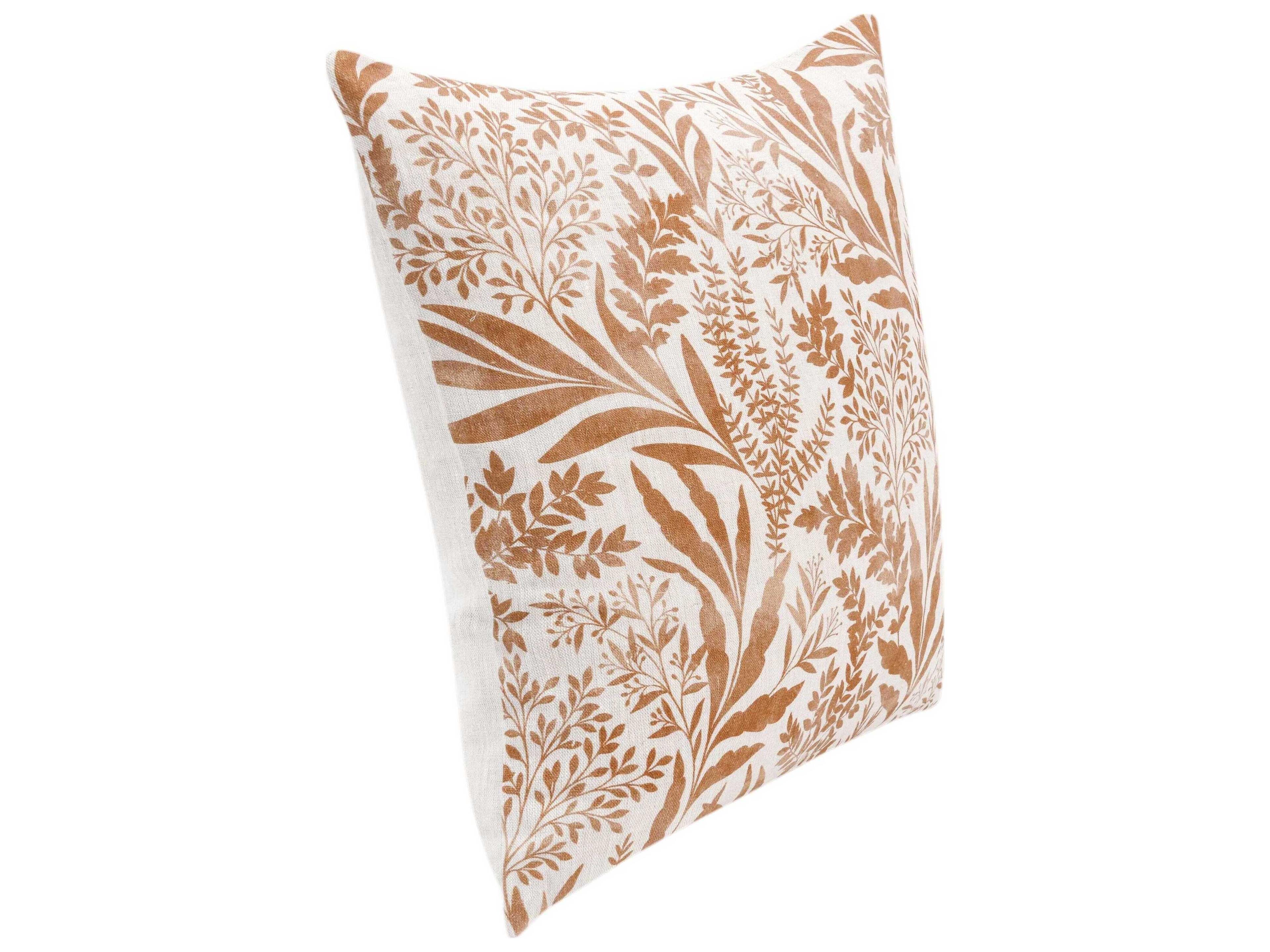 Villa by Classic Home Mulberry Brown Throw Pillow