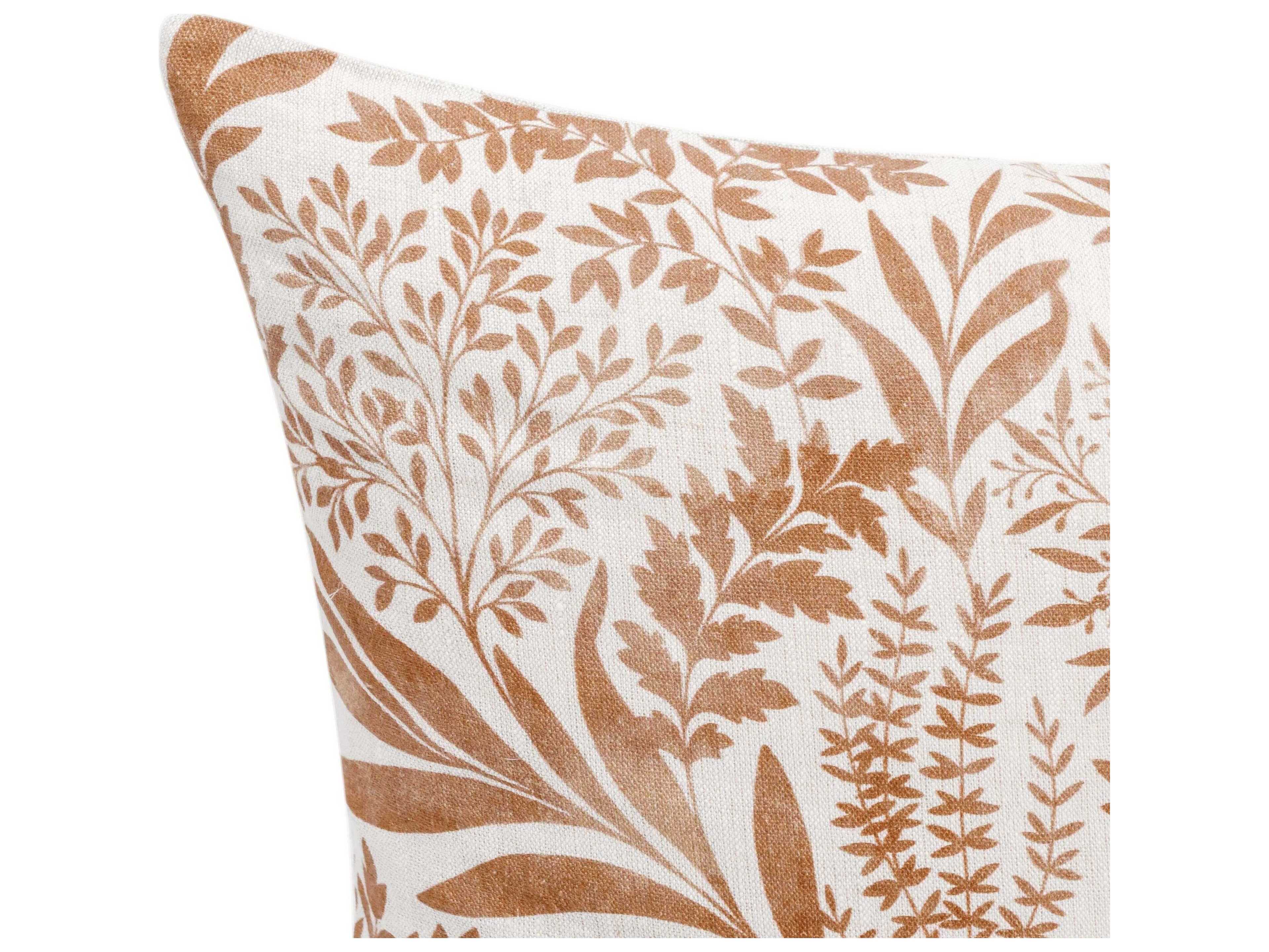Villa by Classic Home Mulberry Brown Throw Pillow