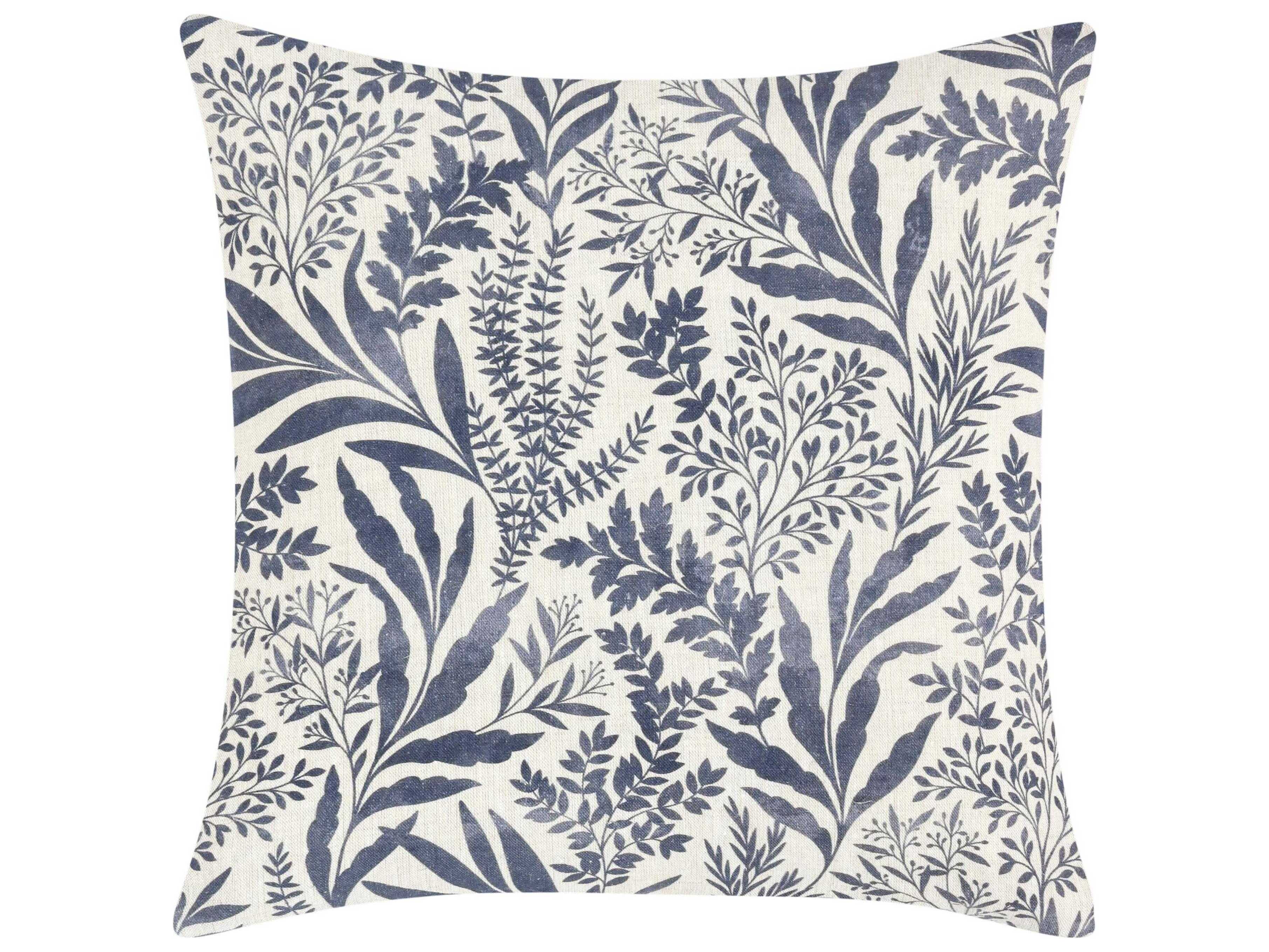 Villa by Classic Home Mulberry Blue Throw Pillow
