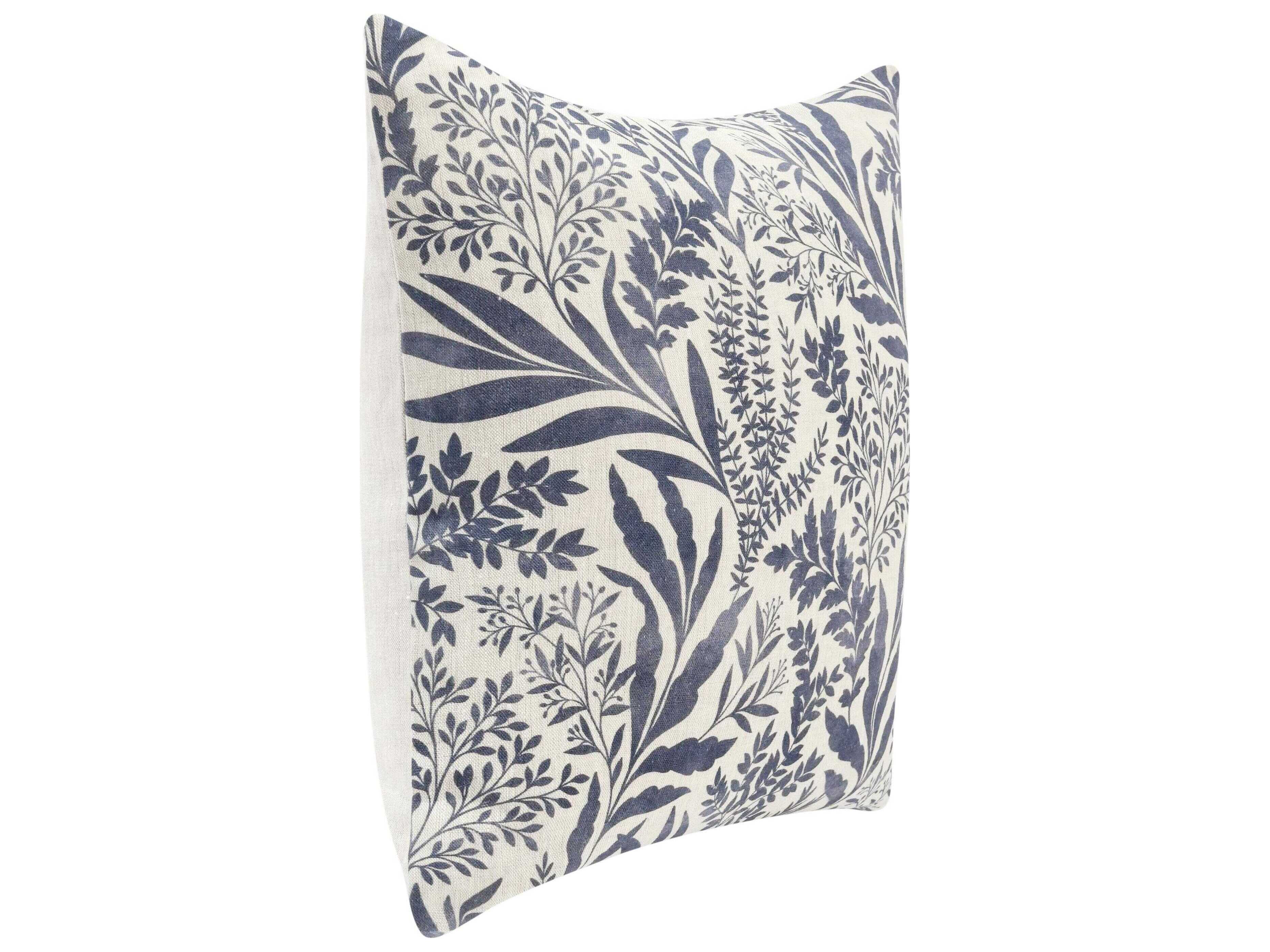 Villa by Classic Home Mulberry Blue Throw Pillow