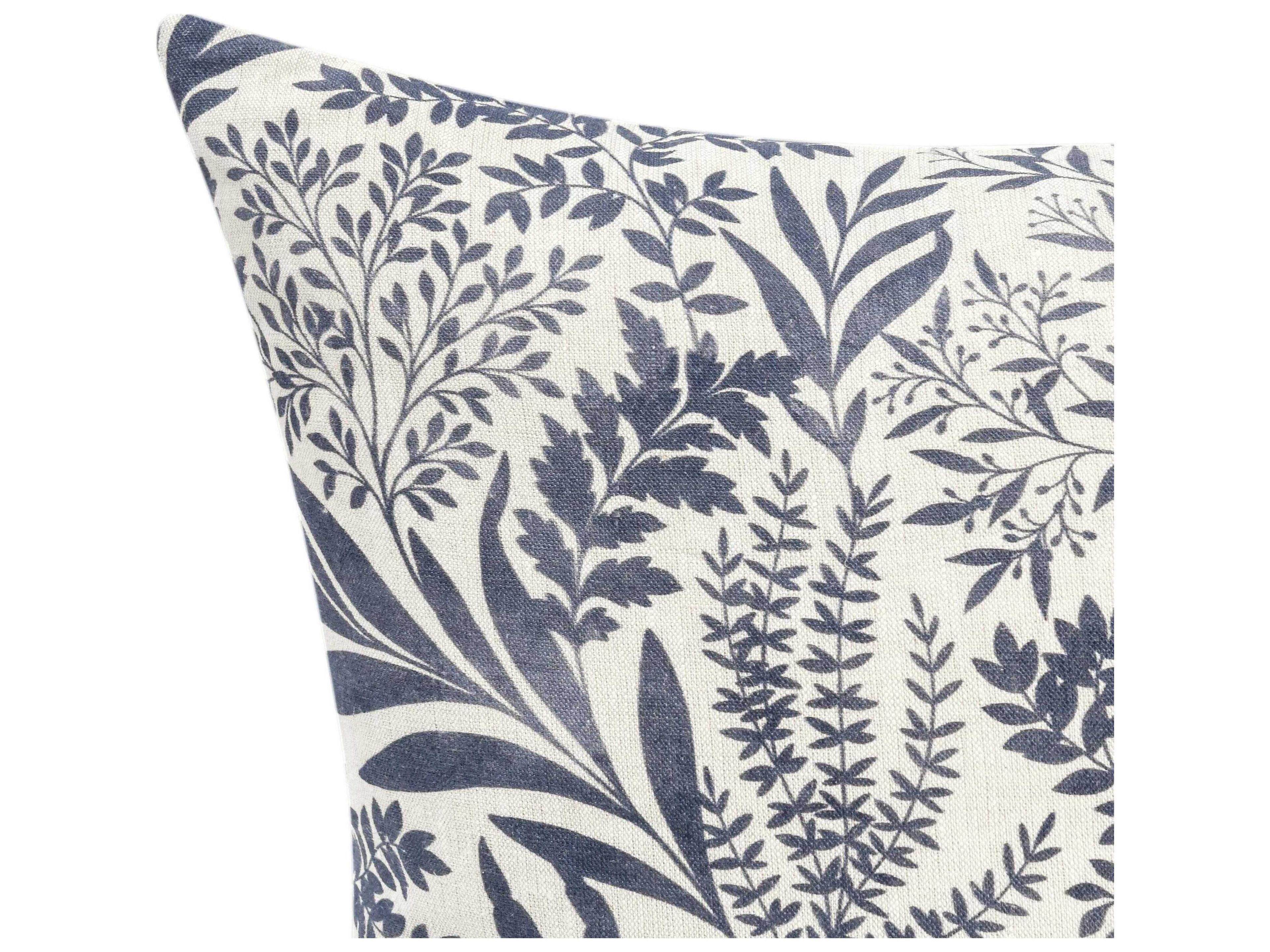 Villa by Classic Home Mulberry Blue Throw Pillow