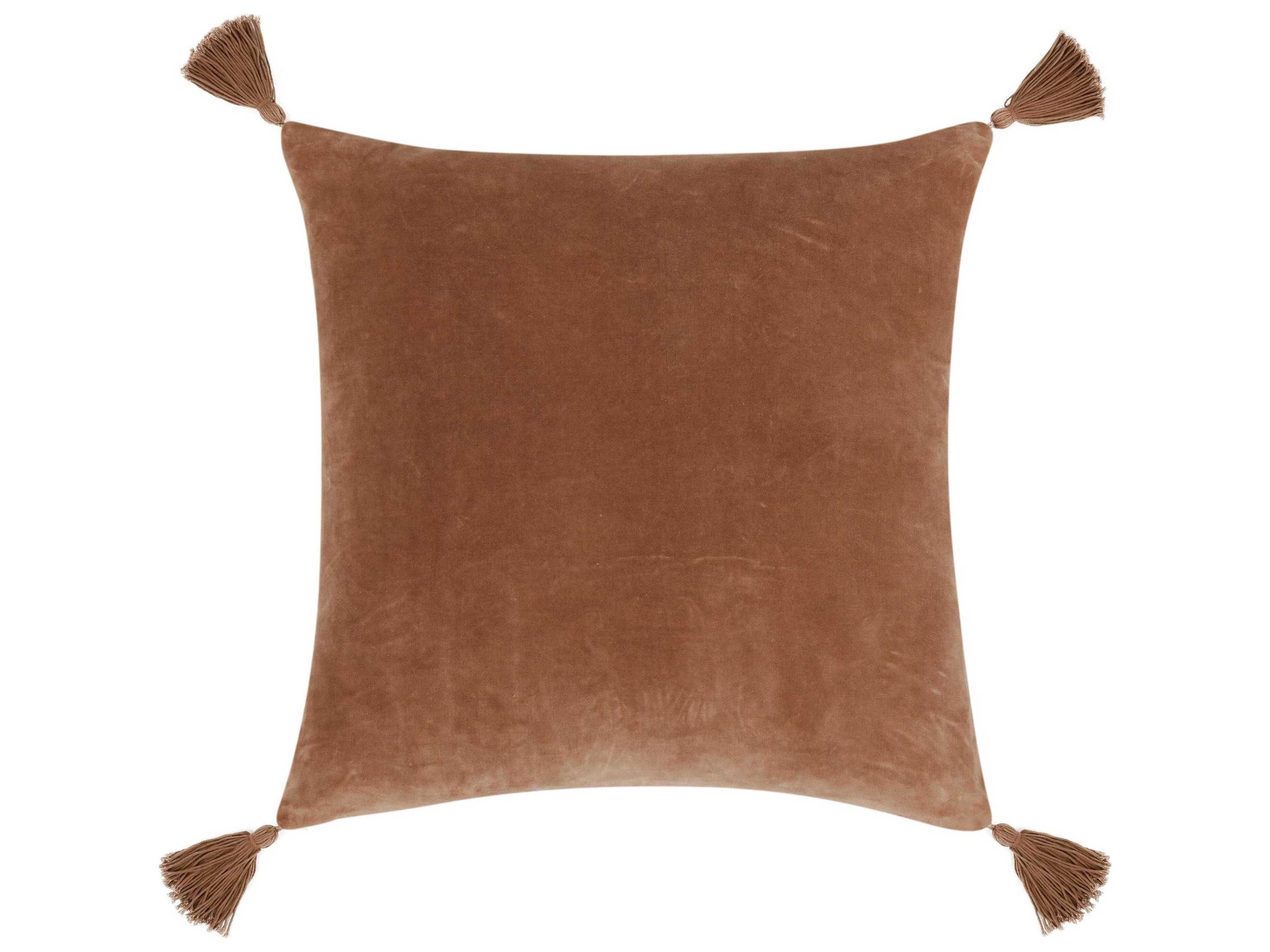 Villa by Classic Home Stonework Clay Brown Throw Pillow