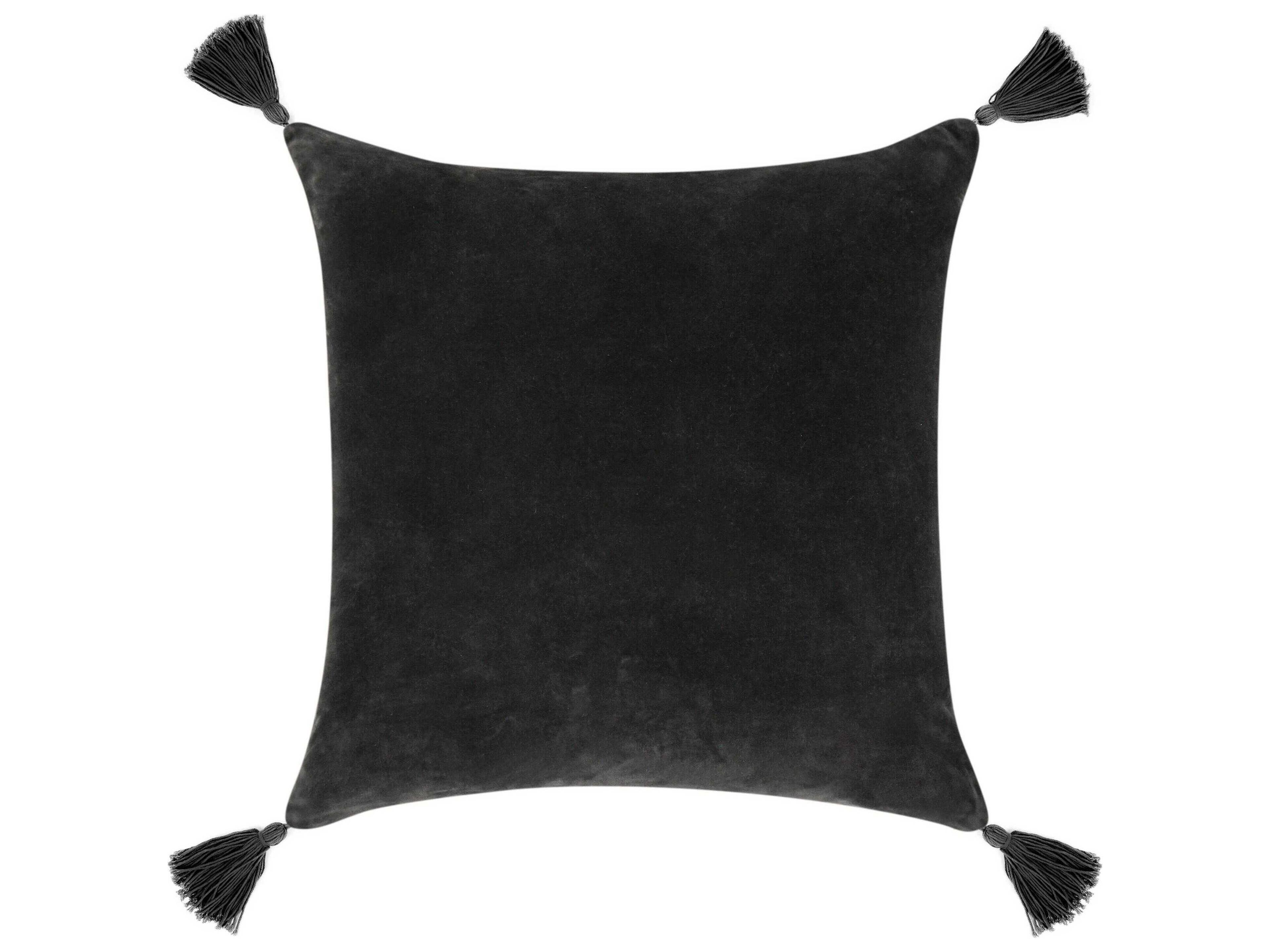 Villa by Classic Home Stonework Gray Throw Pillow