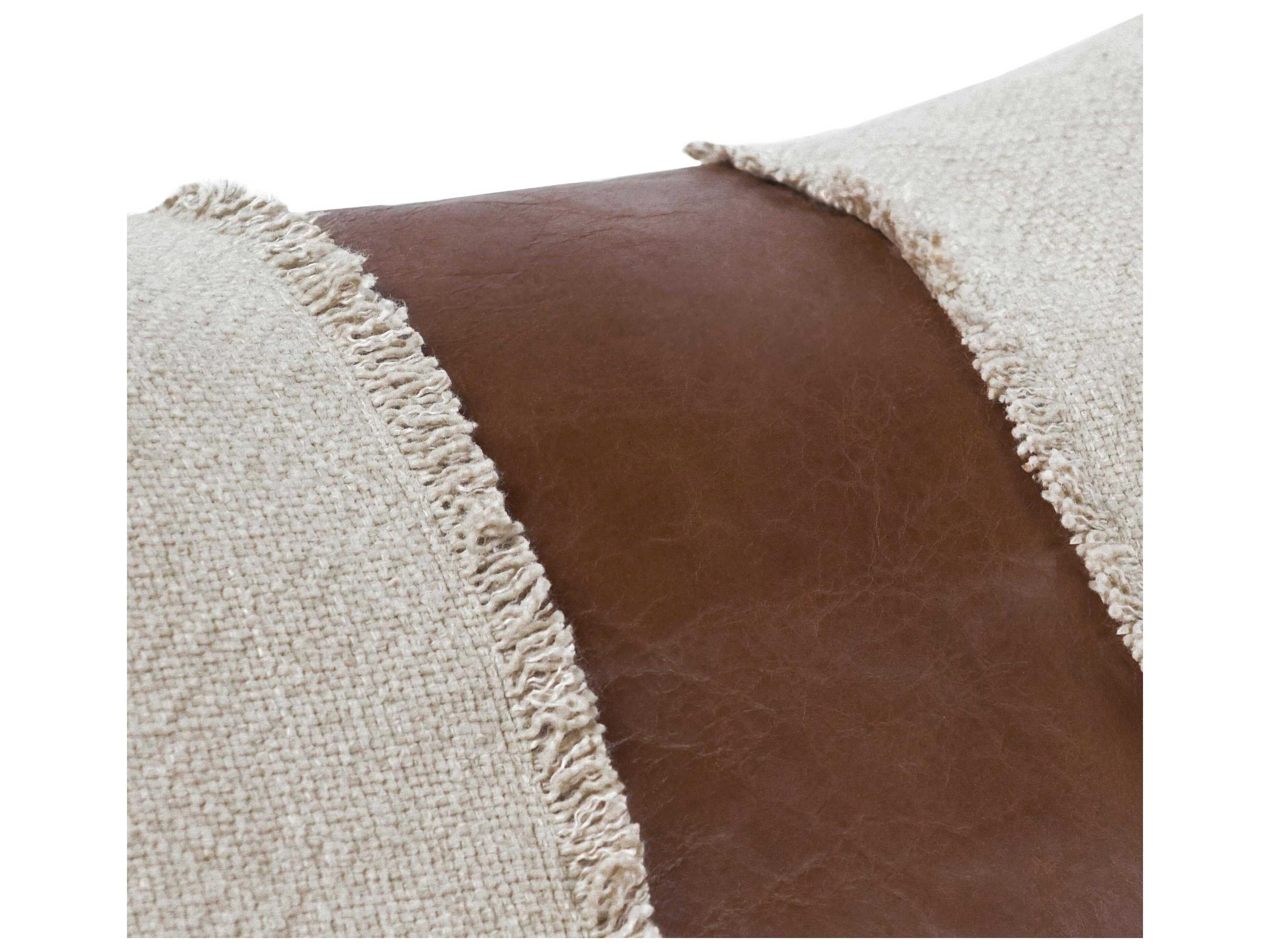 Villa by Classic Home Steam Natural Kona Brown Throw Pillow