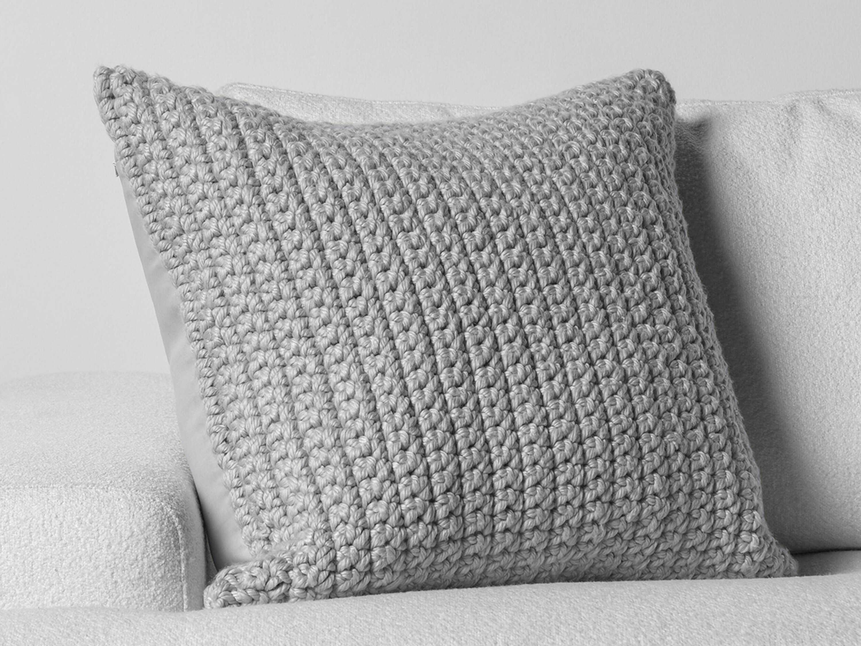Villa by Classic Home Prism Light Gray Throw Pillow