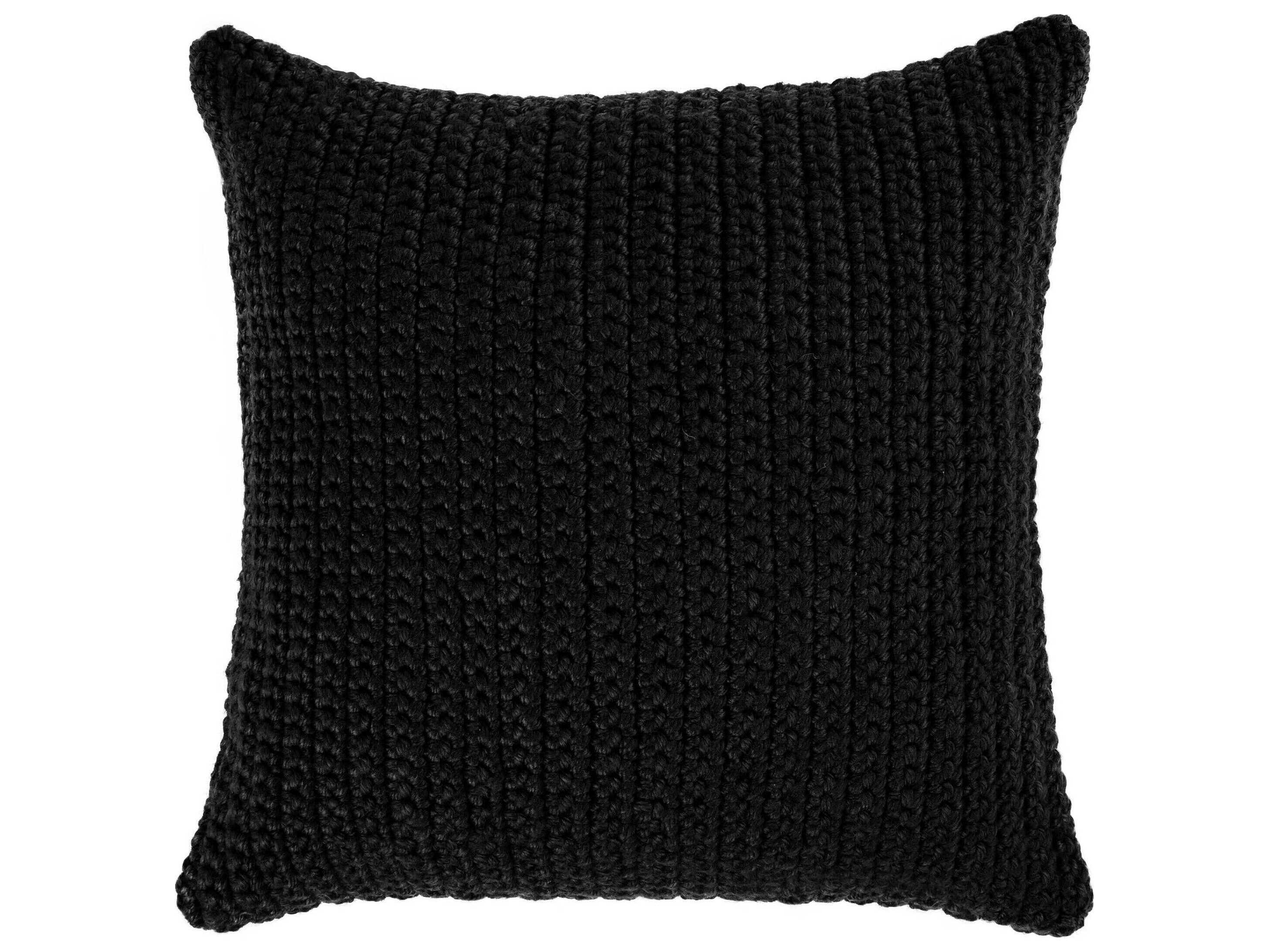 Villa by Classic Home Prism Black Throw Pillow