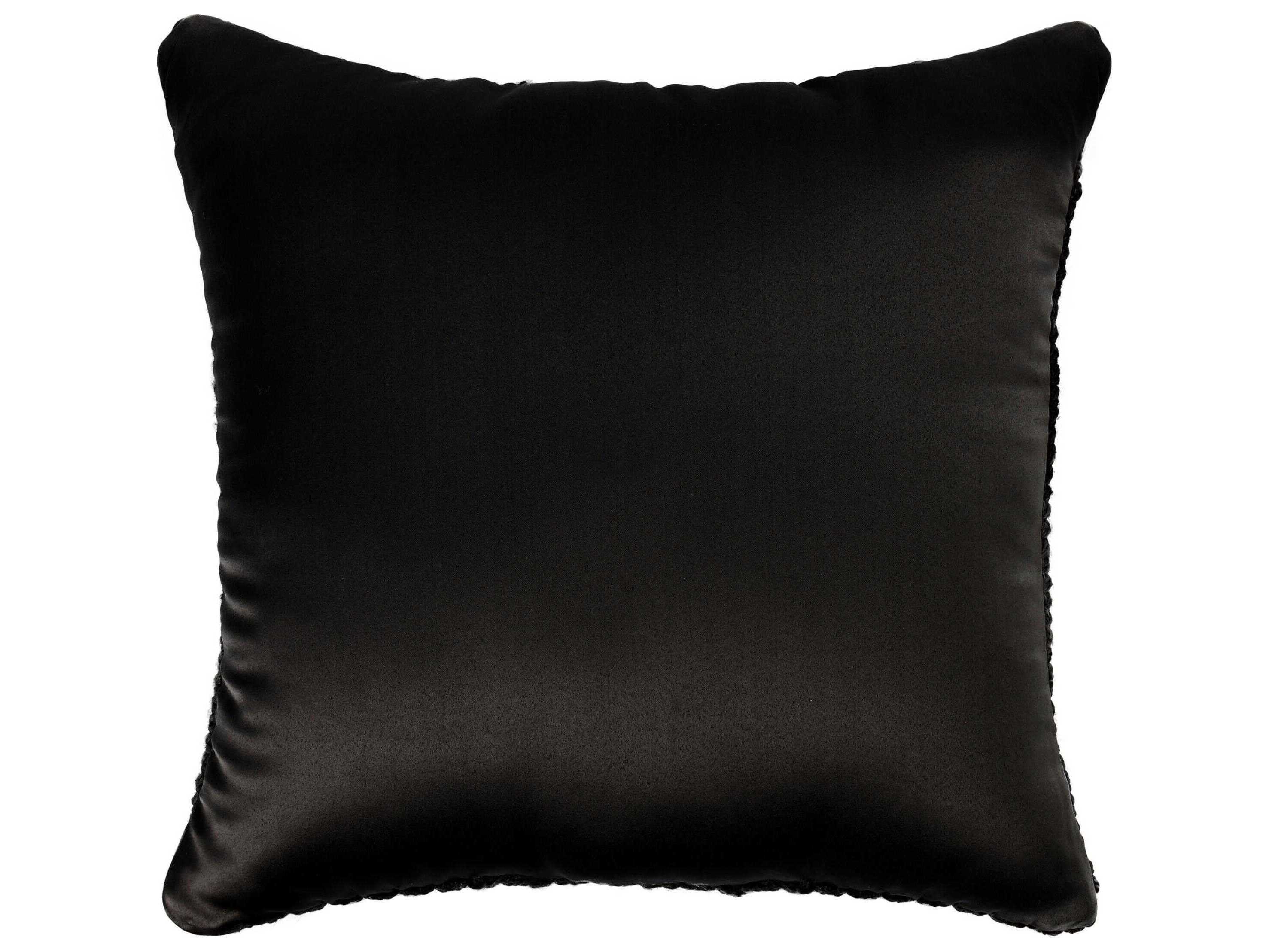 Villa by Classic Home Prism Black Throw Pillow