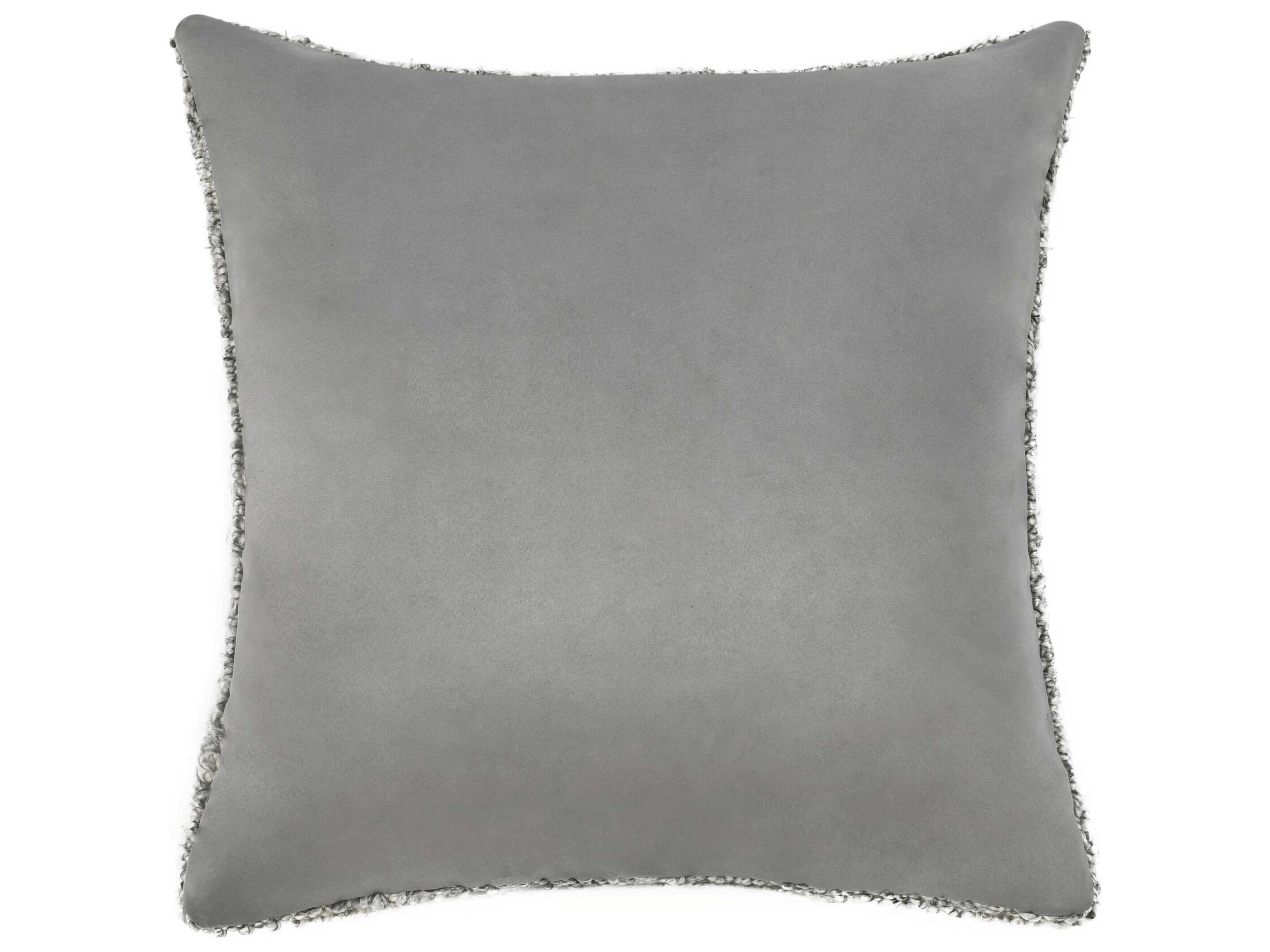 Villa by Classic Home Shades Gray Throw Pillow