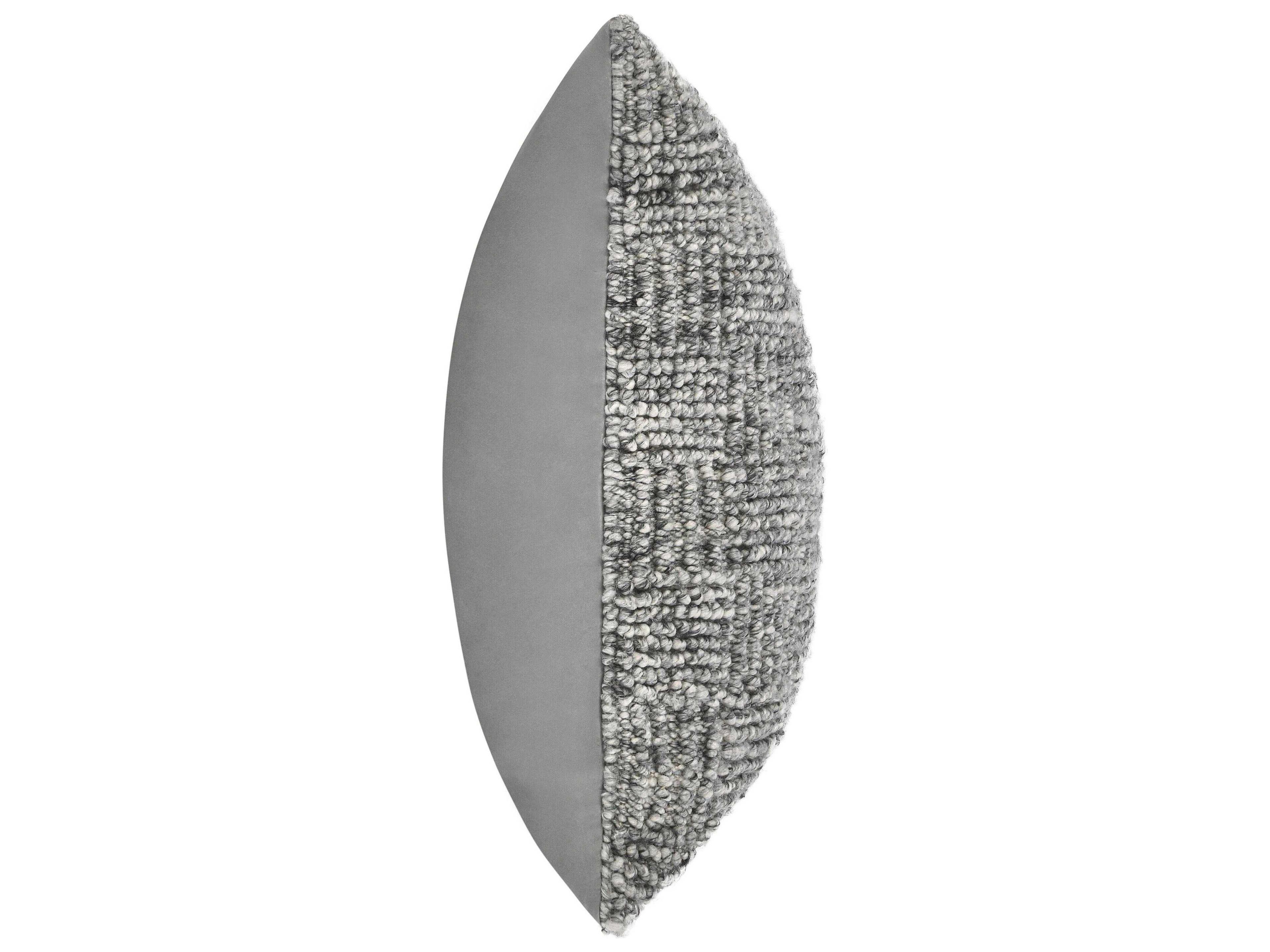 Villa by Classic Home Shades Gray Throw Pillow