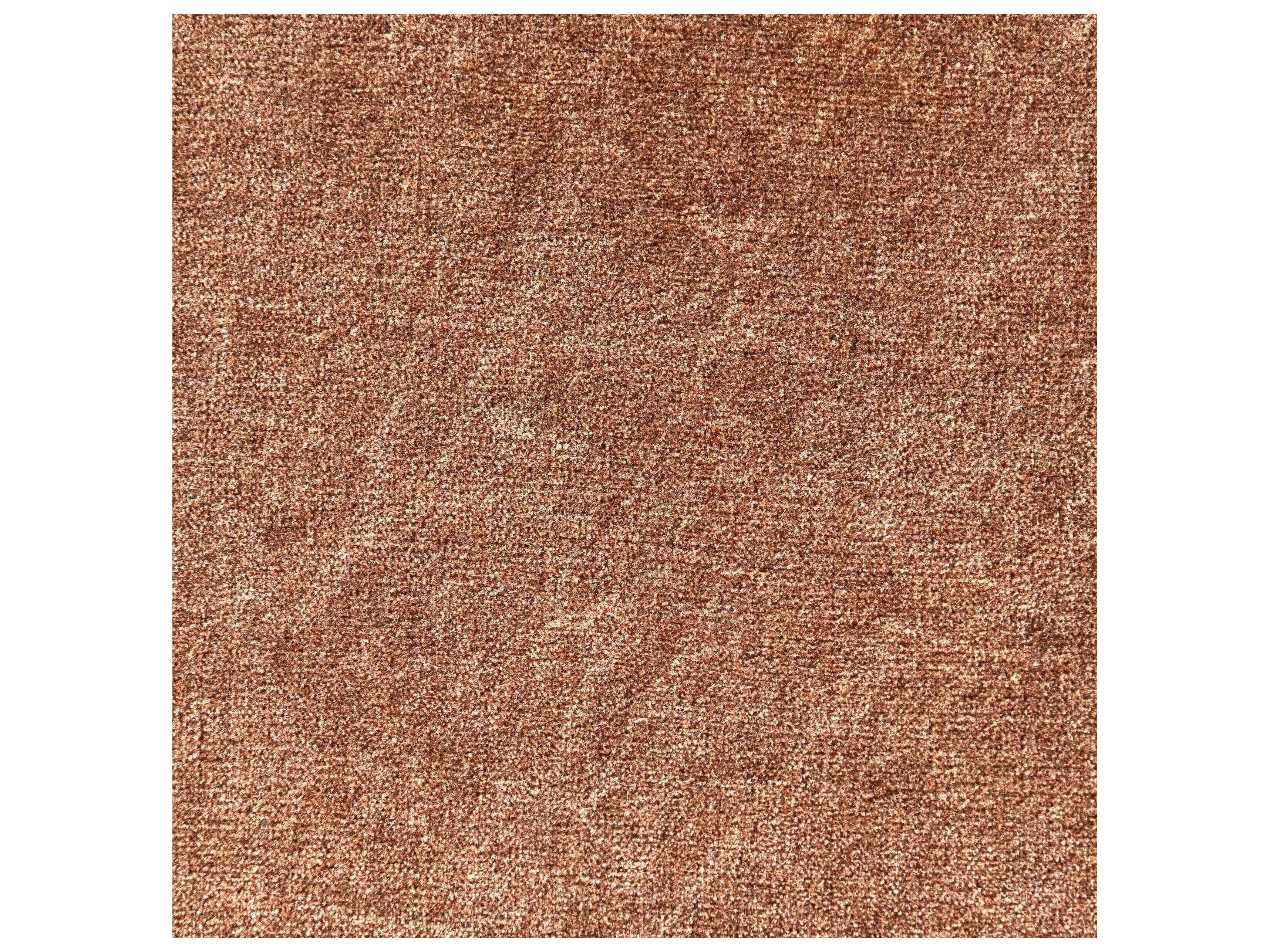 Villa by Classic Home Heirloom Rust Orange Upholstered Pouf