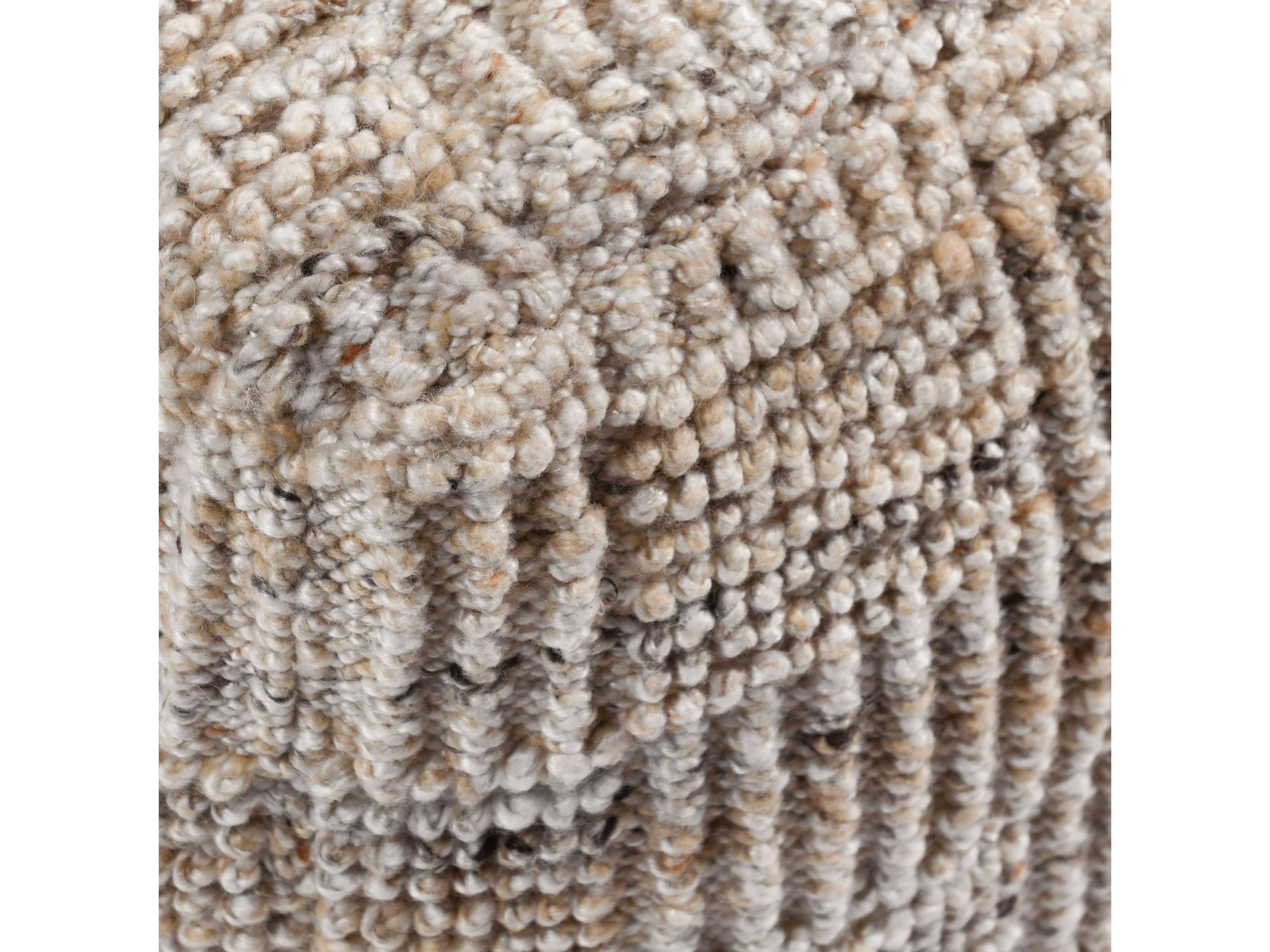 Villa by Classic Home Vico Beige Upholstered Ottoman