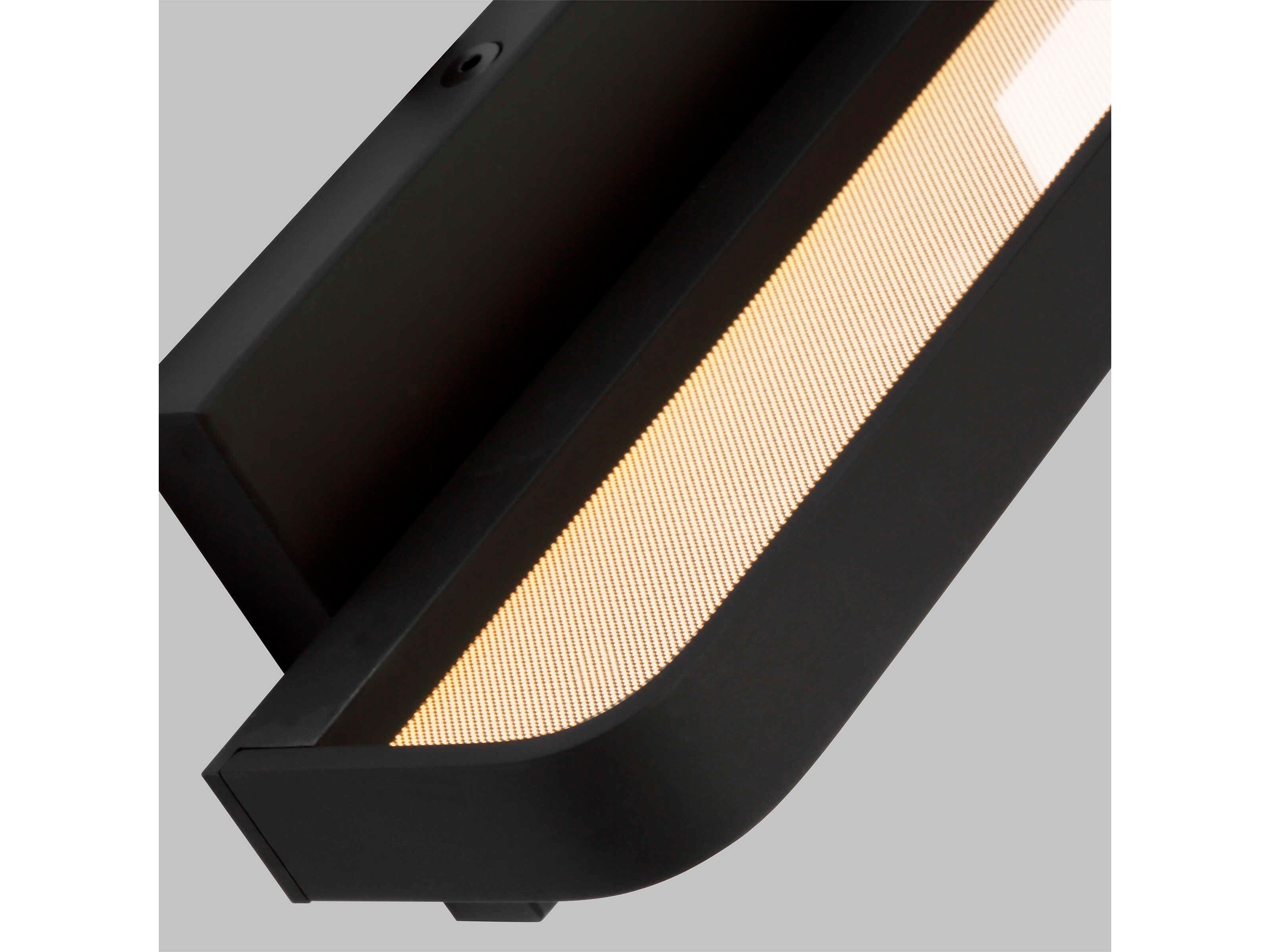 Visual Comfort Modern Banda 1-Light Matte Black Wall Sconce