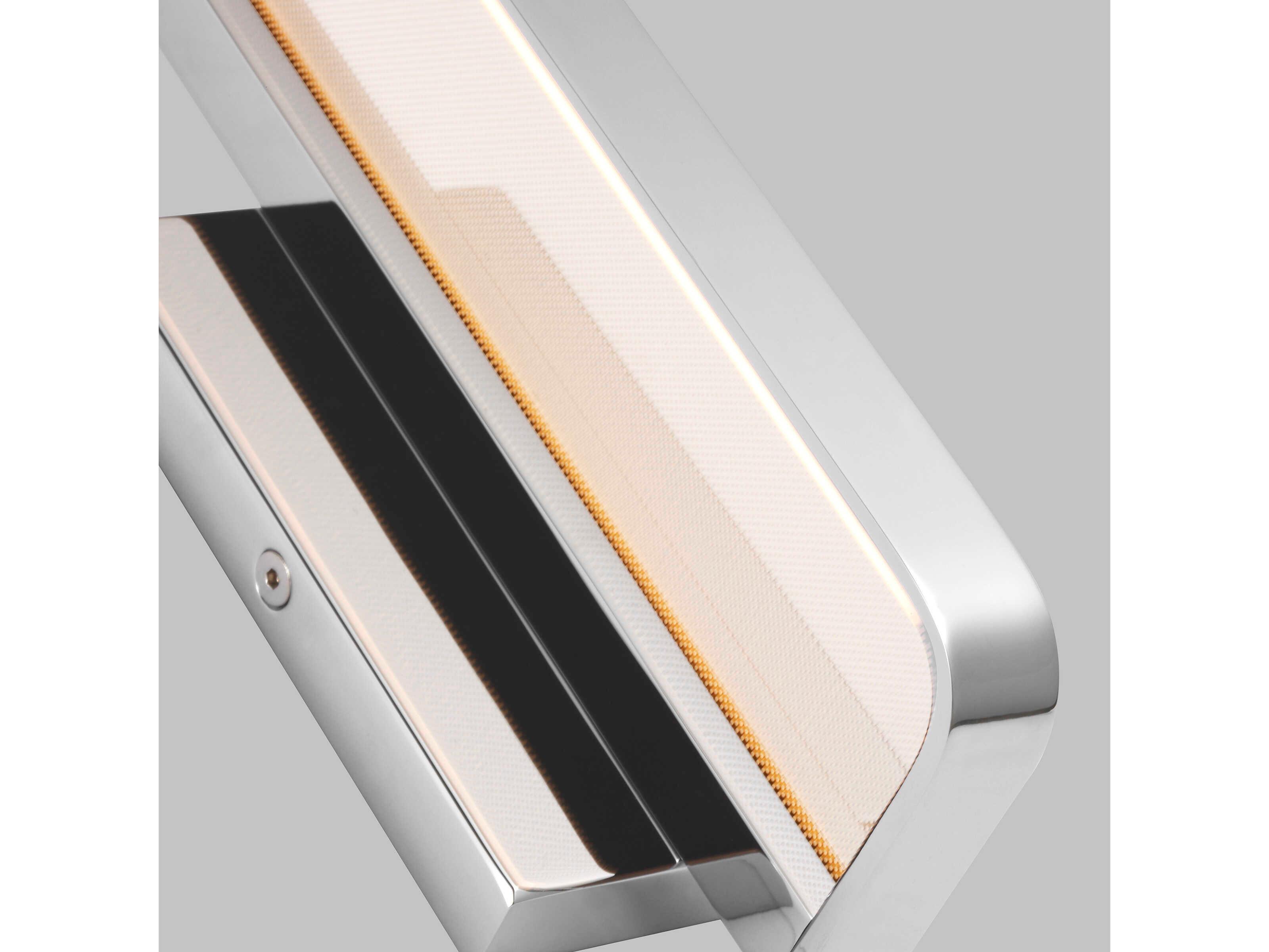 Visual Comfort Modern Banda 1-Light Chrome Wall Sconce