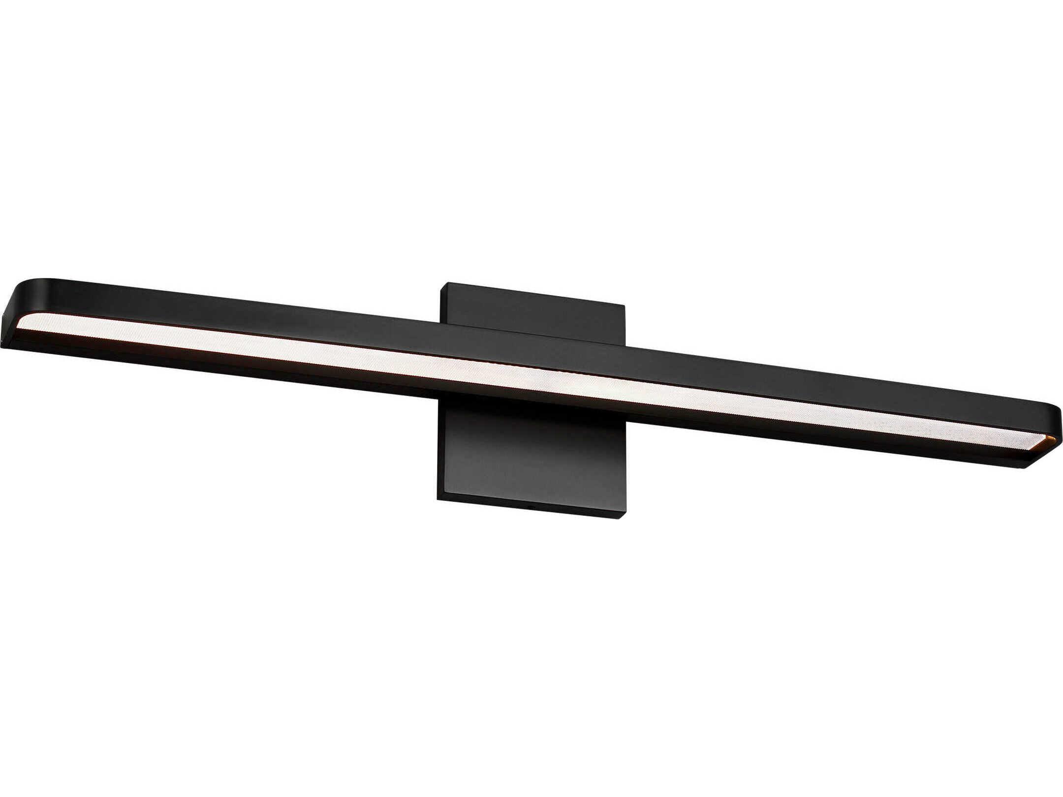 Visual Comfort Modern Banda 1-Light Matte Black Vanity Light