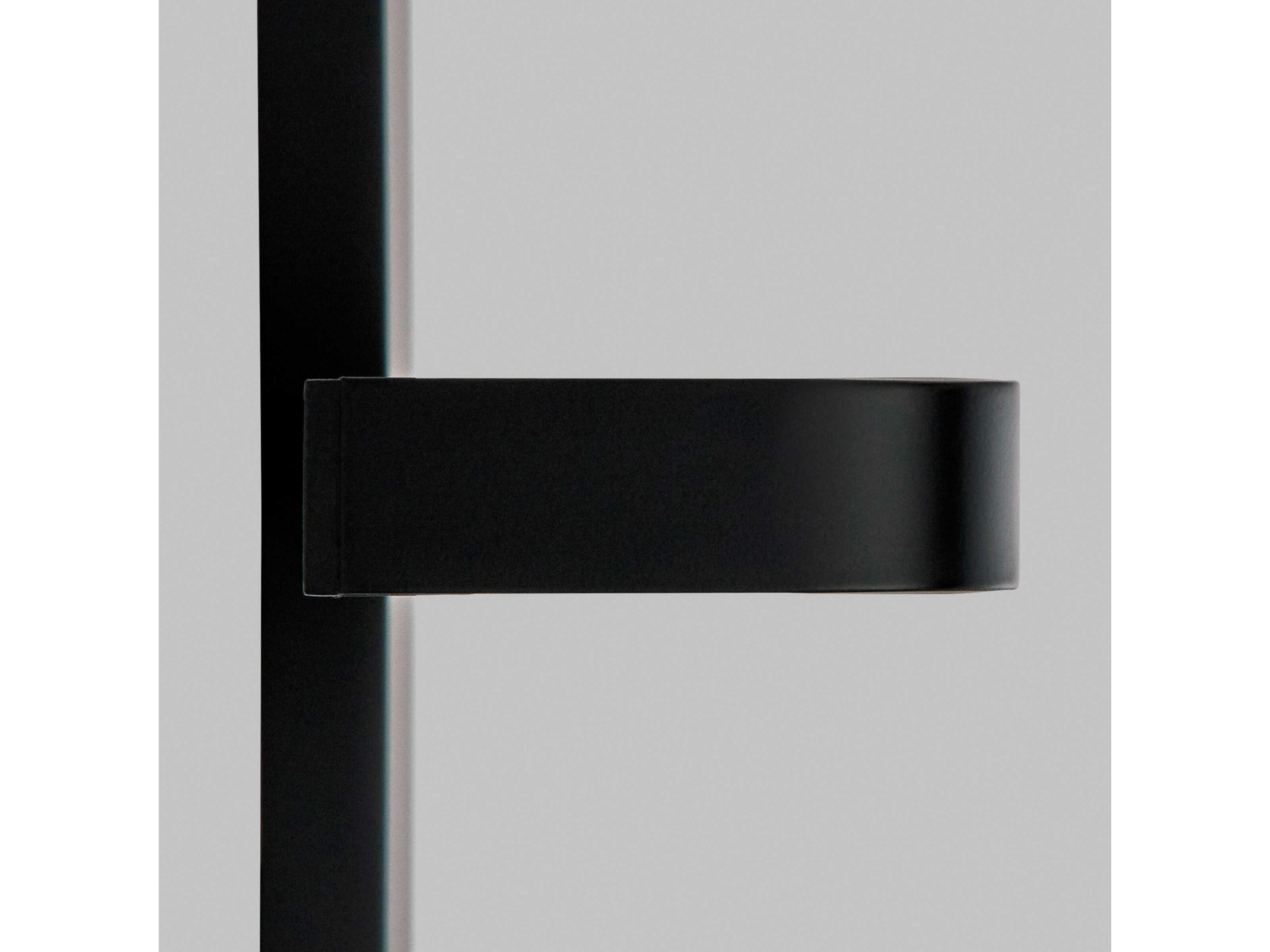 Visual Comfort Modern Banda 1-Light Matte Black Vanity Light
