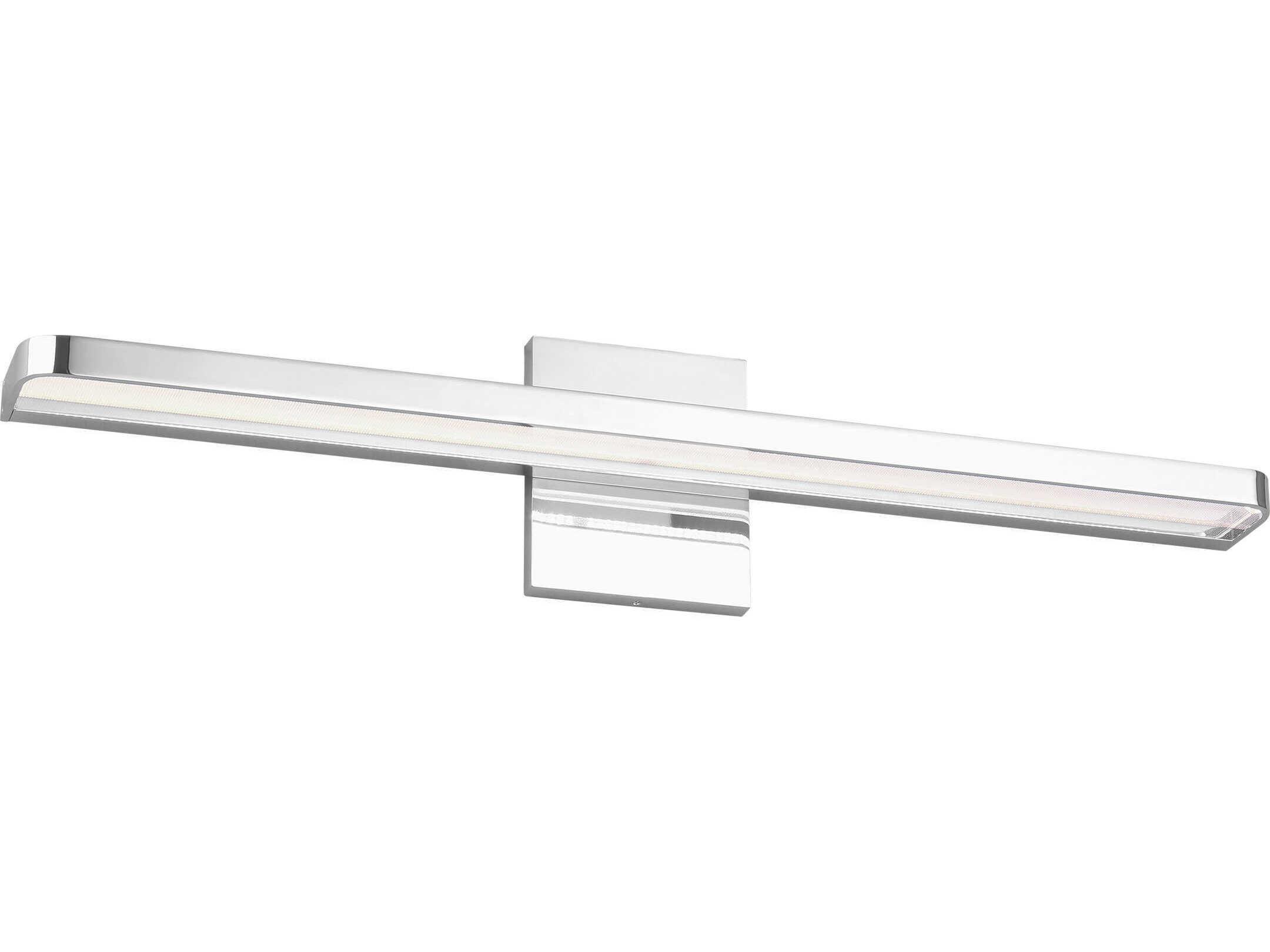 Visual Comfort Modern Banda 1-Light Chrome Vanity Light