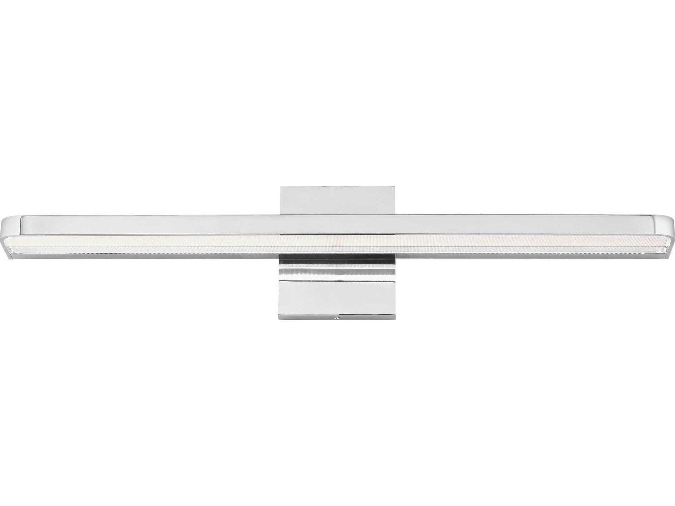 Visual Comfort Modern Banda 1-Light Chrome Vanity Light