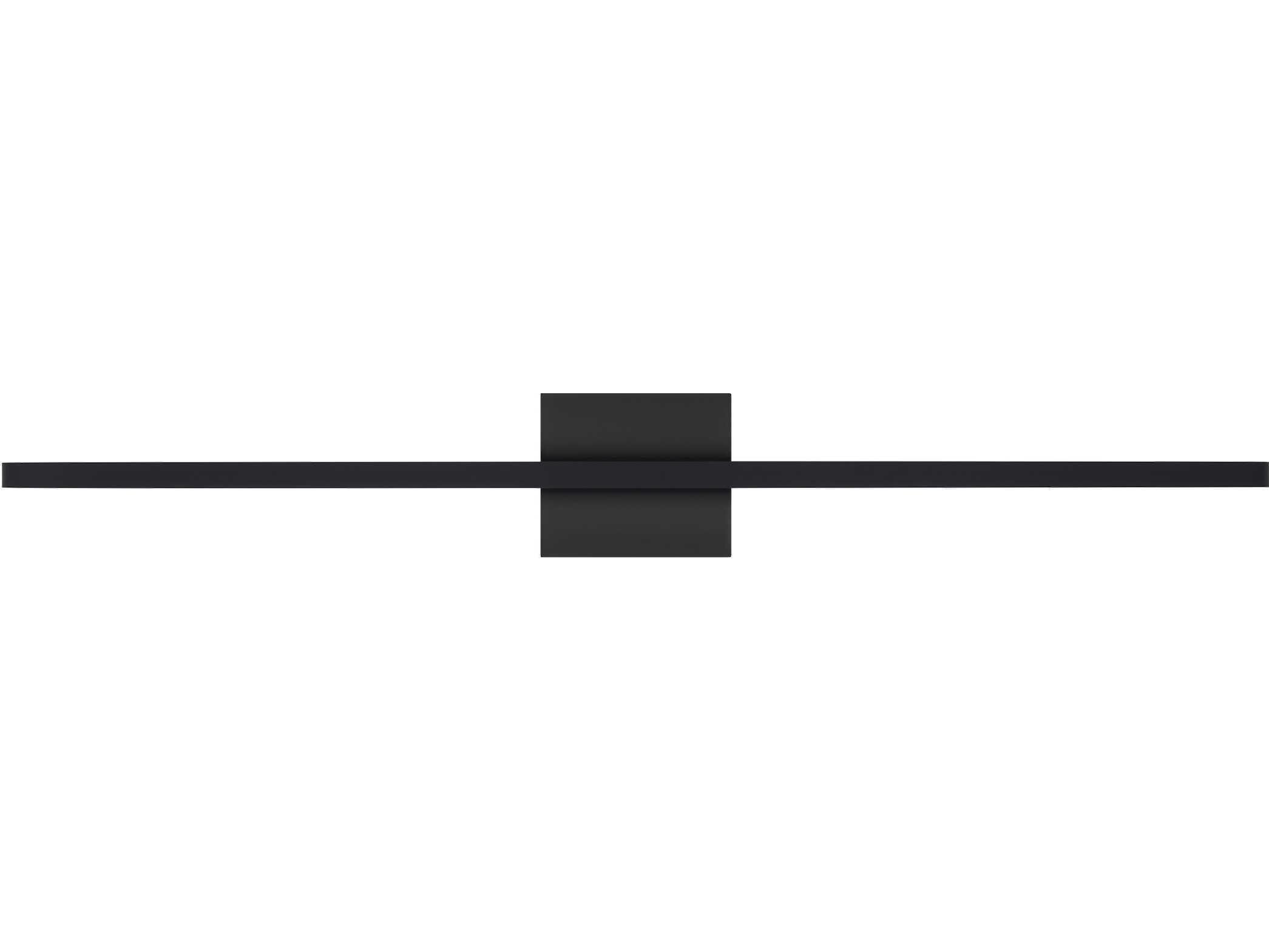 Visual Comfort Modern Banda 1-Light Matte Black Vanity Light