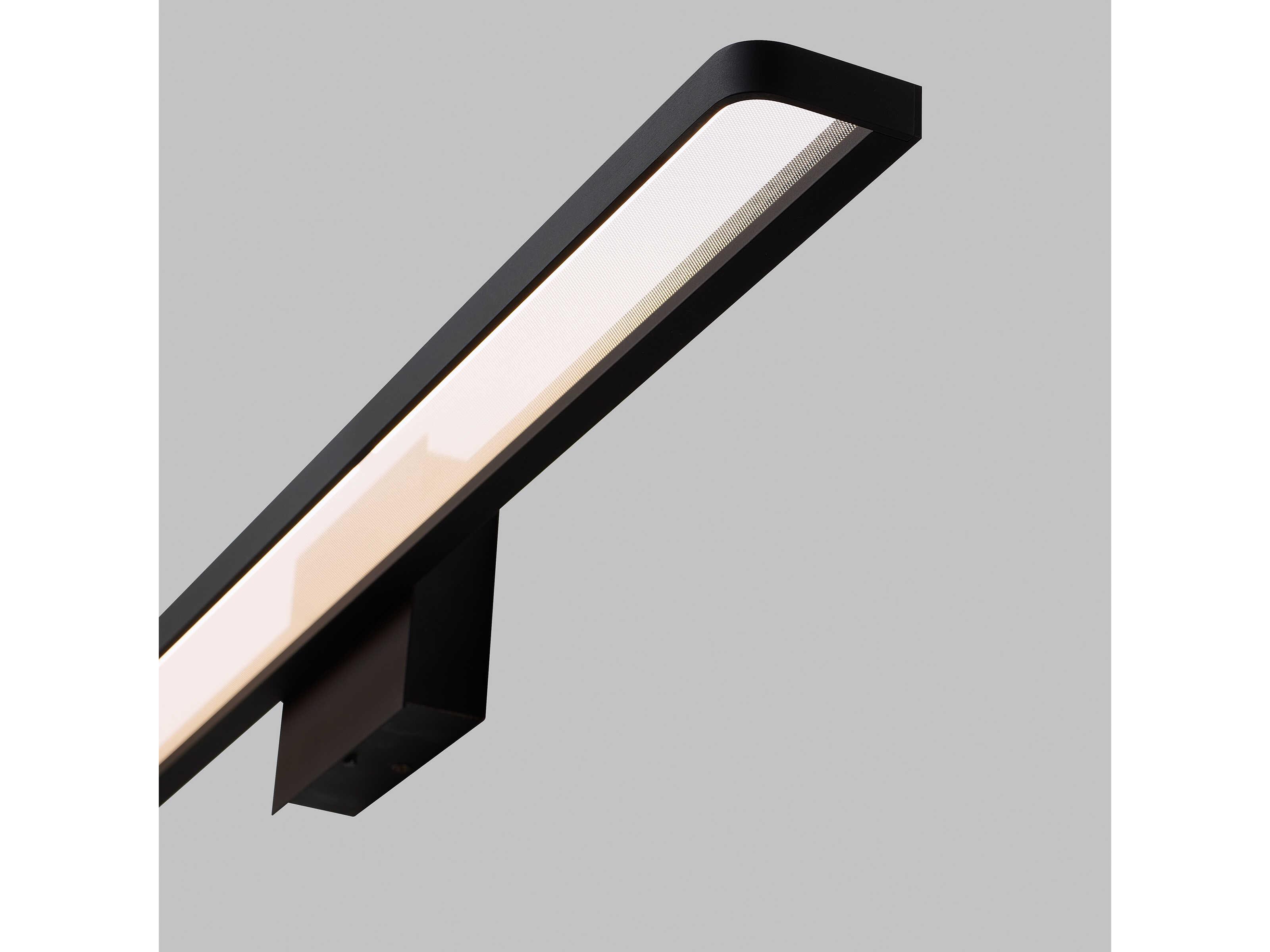 Visual Comfort Modern Banda 1-Light Matte Black Vanity Light