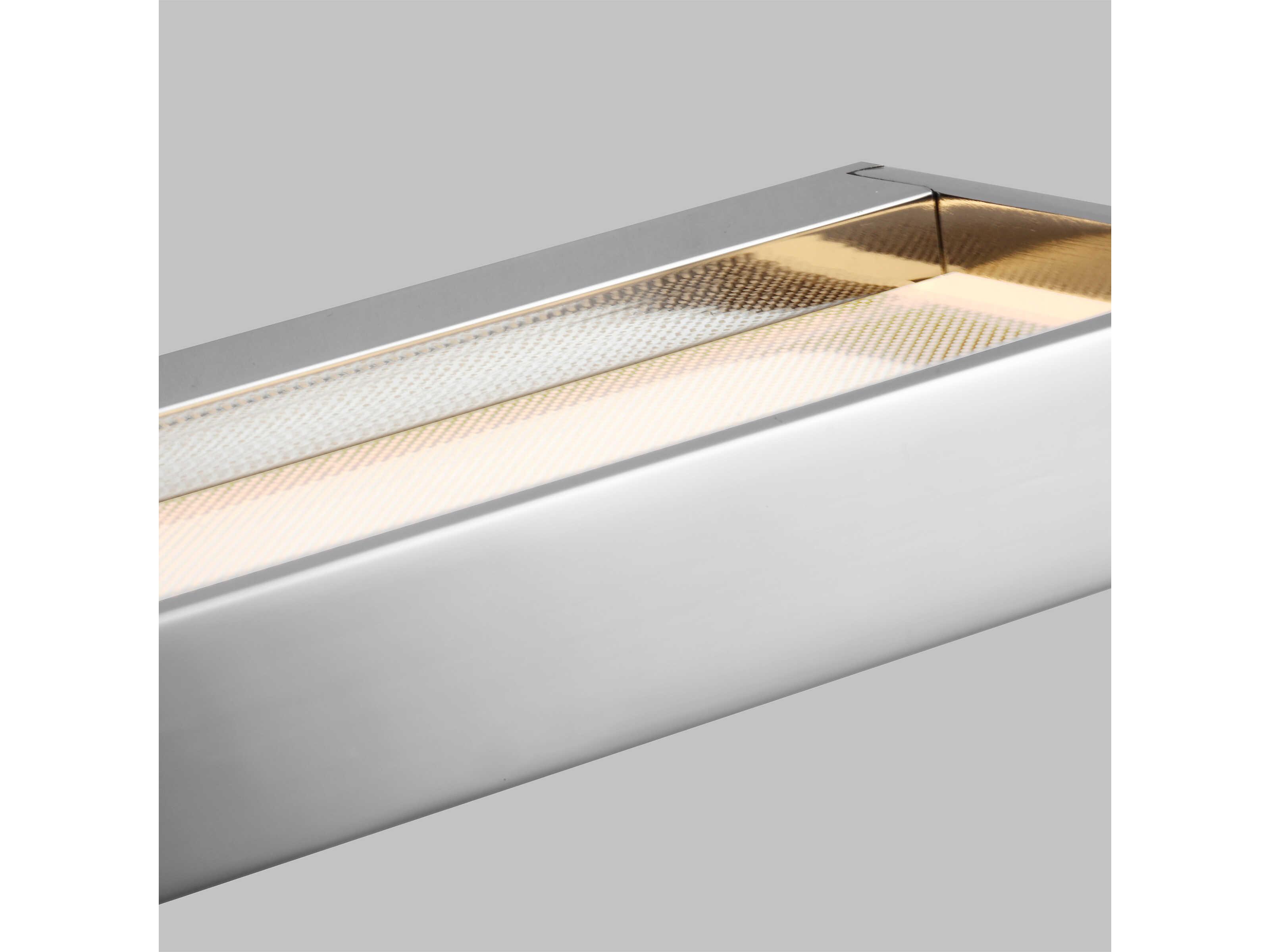 Visual Comfort Modern Banda 1-Light Chrome Vanity Light