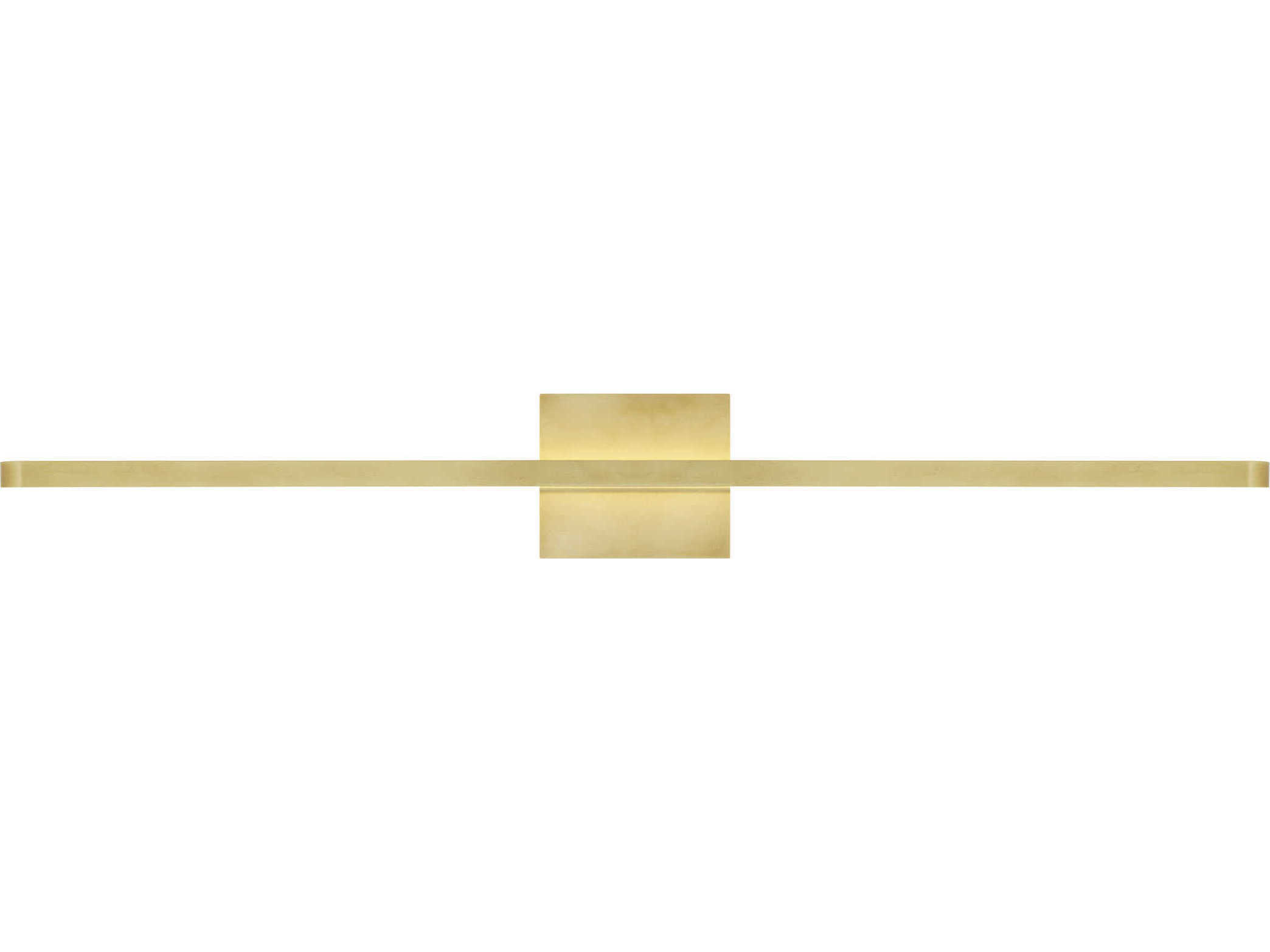 Visual Comfort Modern Banda 1-Light Natural Brass Vanity Light