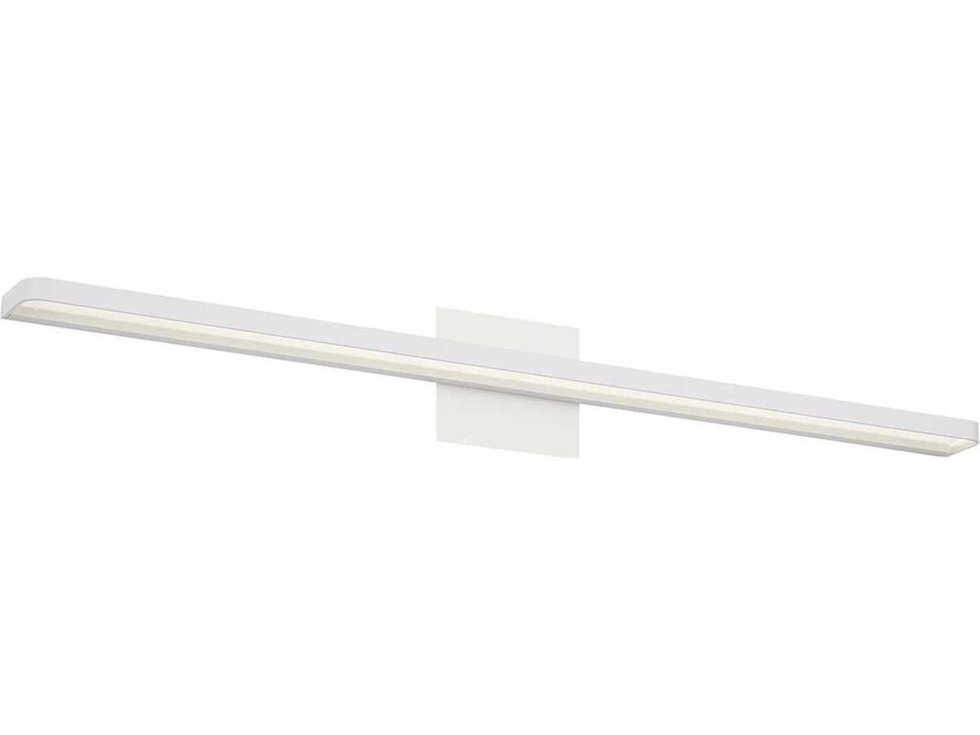 Visual Comfort Modern Banda 1-Light Matte White Vanity Light