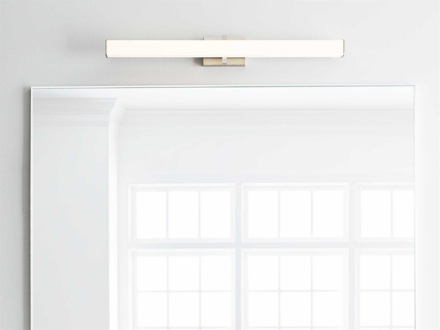 Visual Comfort Modern Ellis 1-Light Satin Nickel Vanity Light