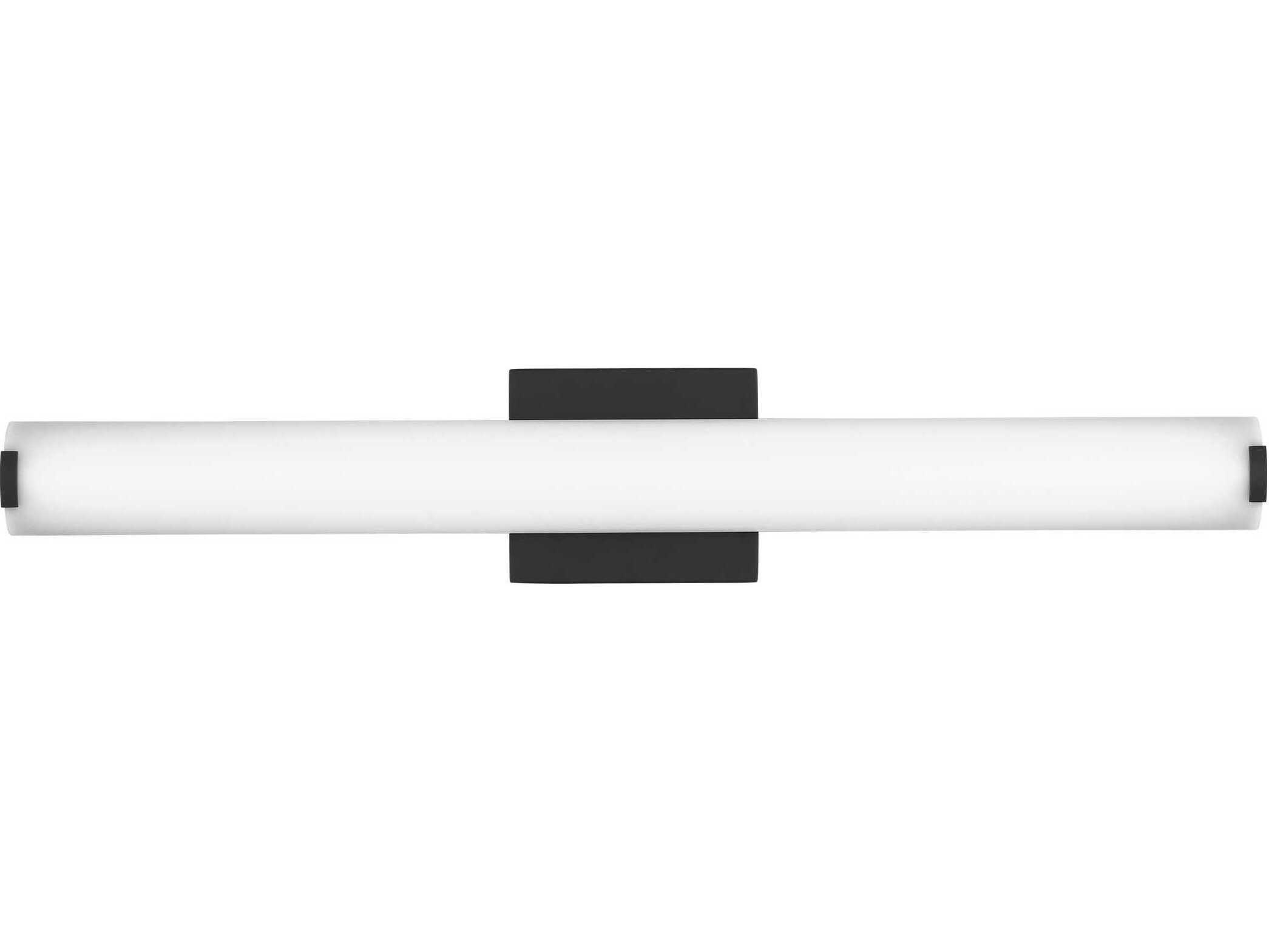 Visual Comfort Modern Finn 1-Light Nightshade Black Vanity Light