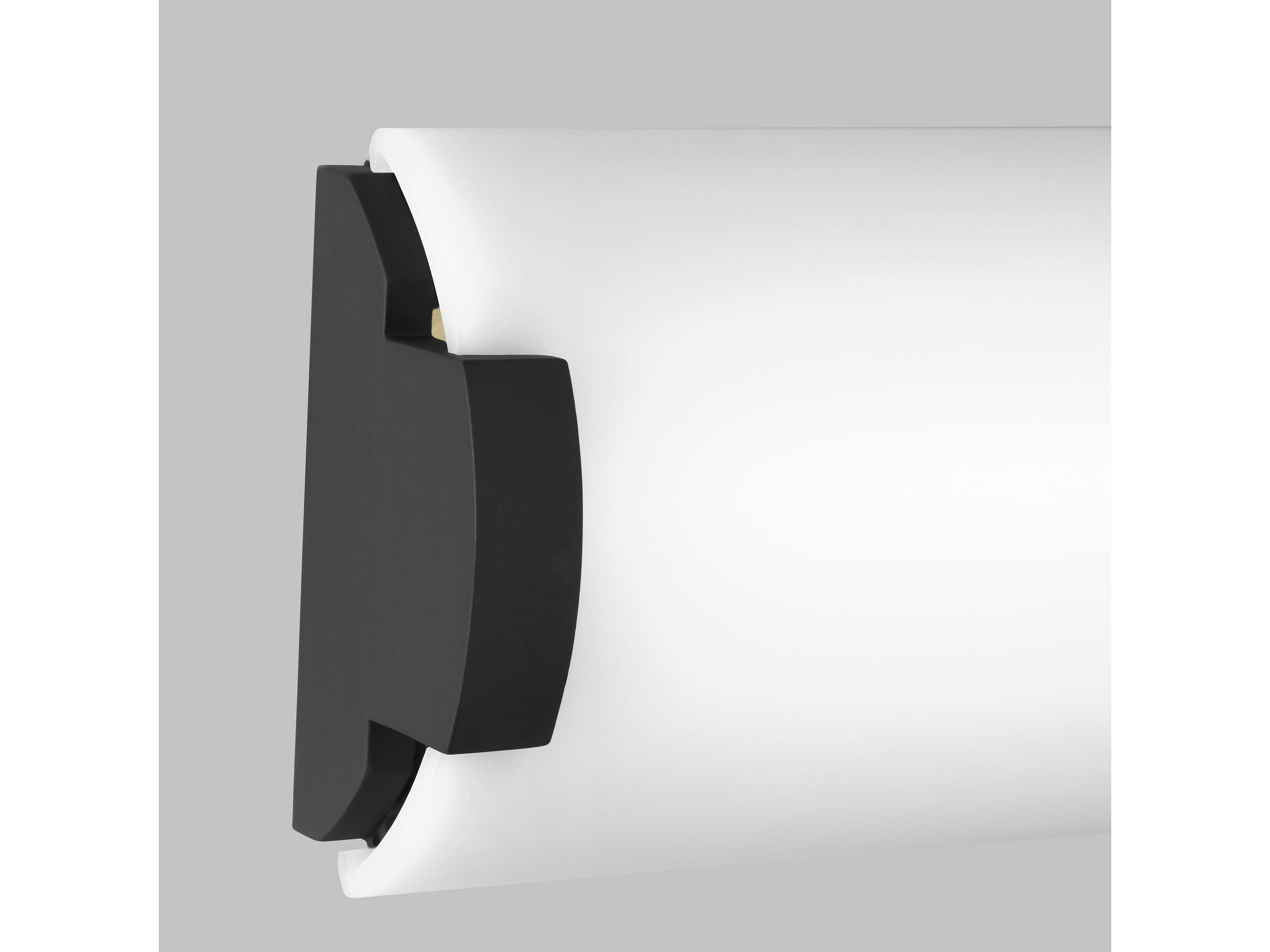 Visual Comfort Modern Finn 1-Light Nightshade Black Vanity Light