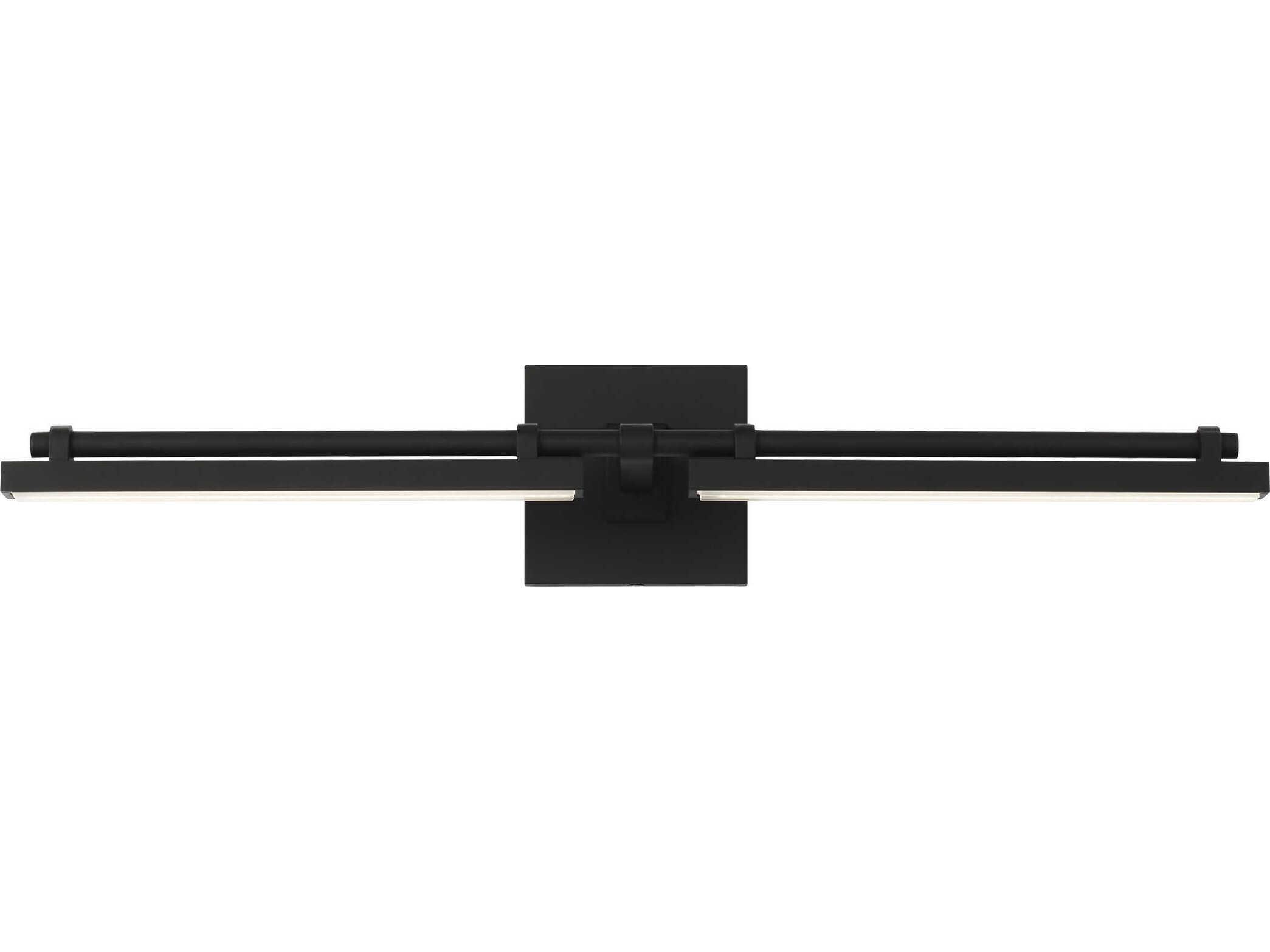 Visual Comfort Modern Kal 1-Light Nightshade Black Vanity Light