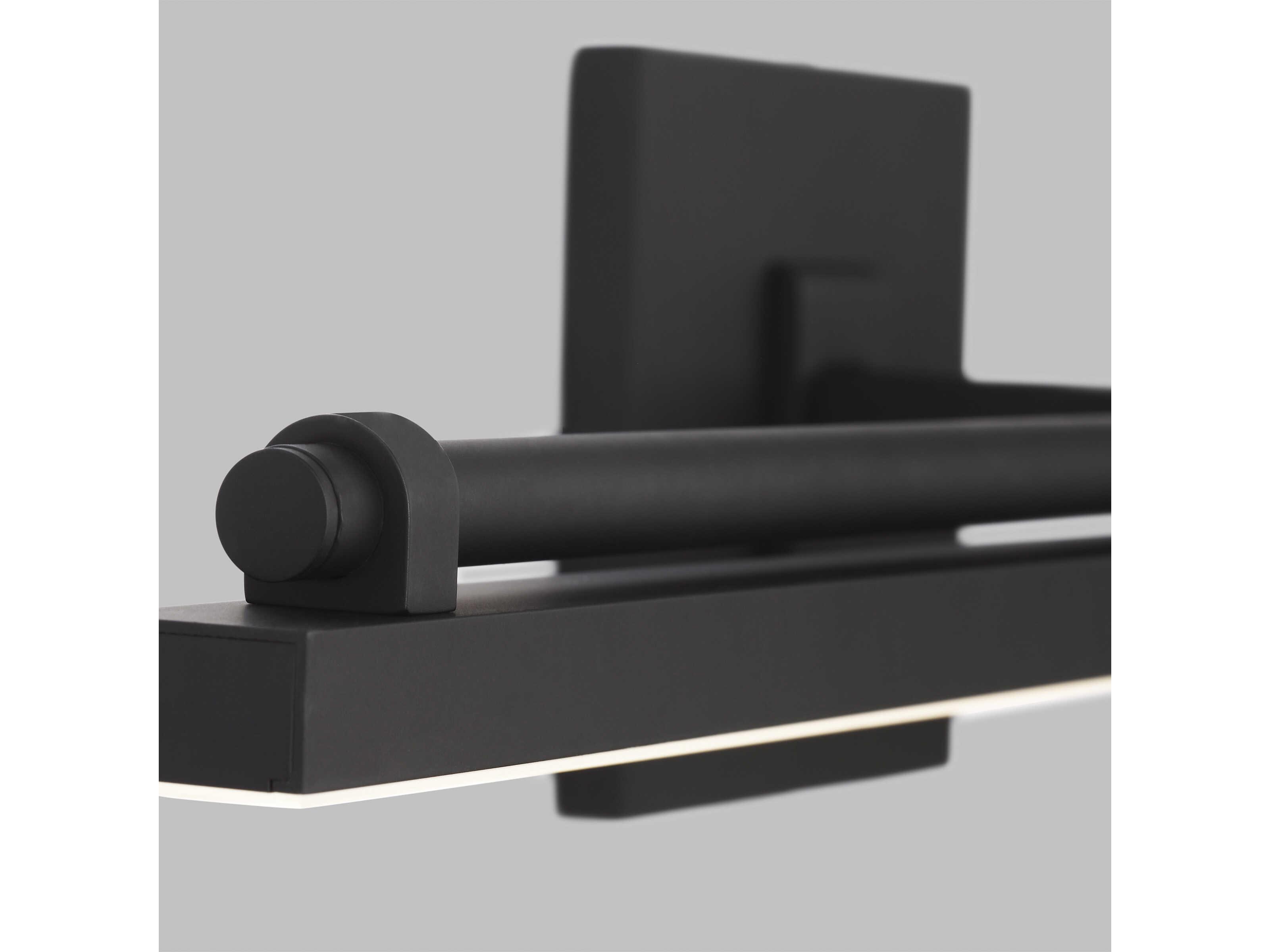 Visual Comfort Modern Kal 1-Light Nightshade Black Vanity Light