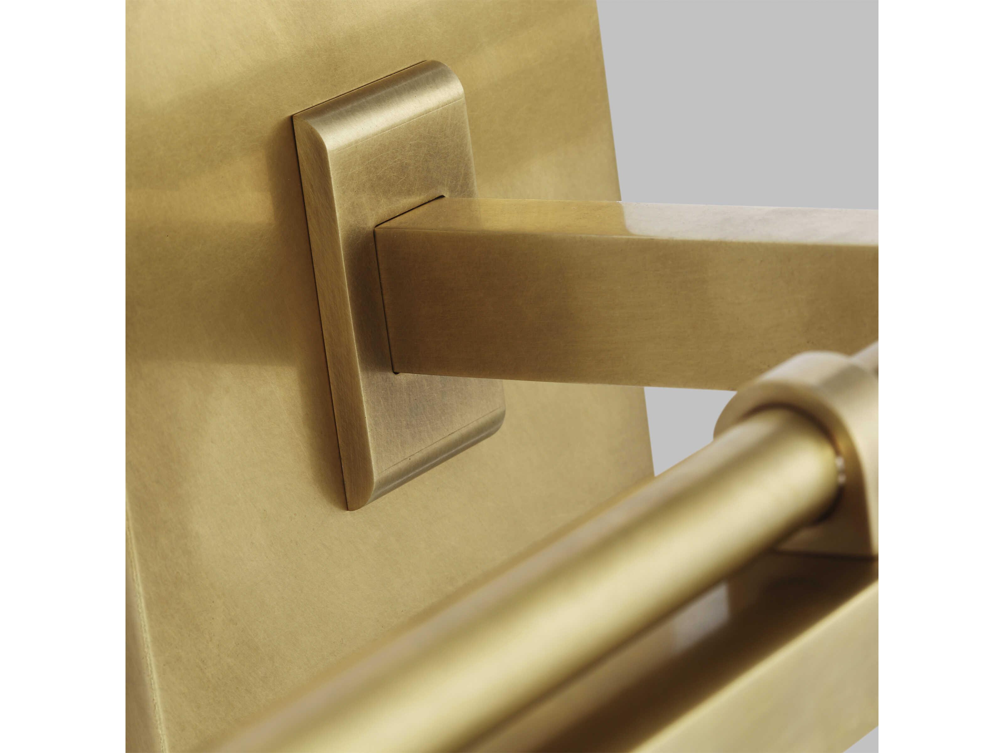 Visual Comfort Modern Kal 1-Light Natural Brass Vanity Light