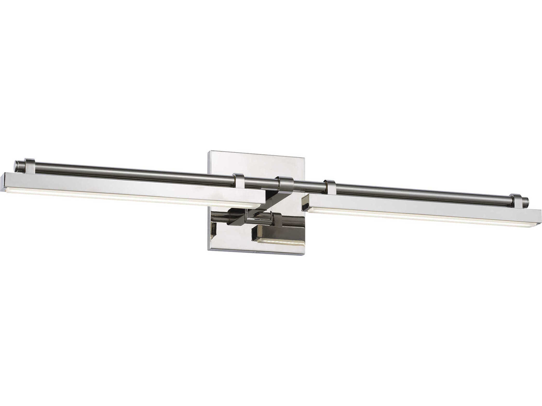 Visual Comfort Modern Kal 1-Light Polished Nickel Vanity Light