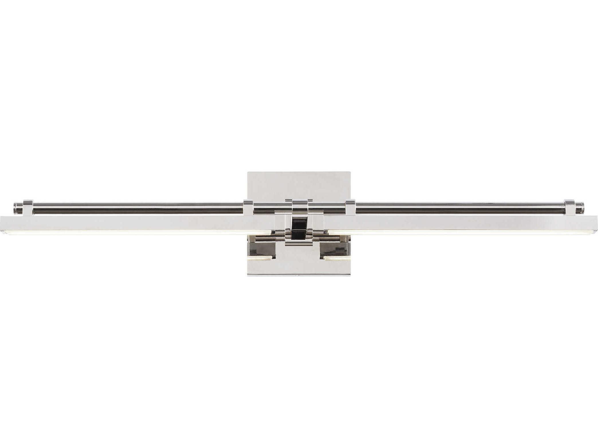 Visual Comfort Modern Kal 1-Light Polished Nickel Vanity Light