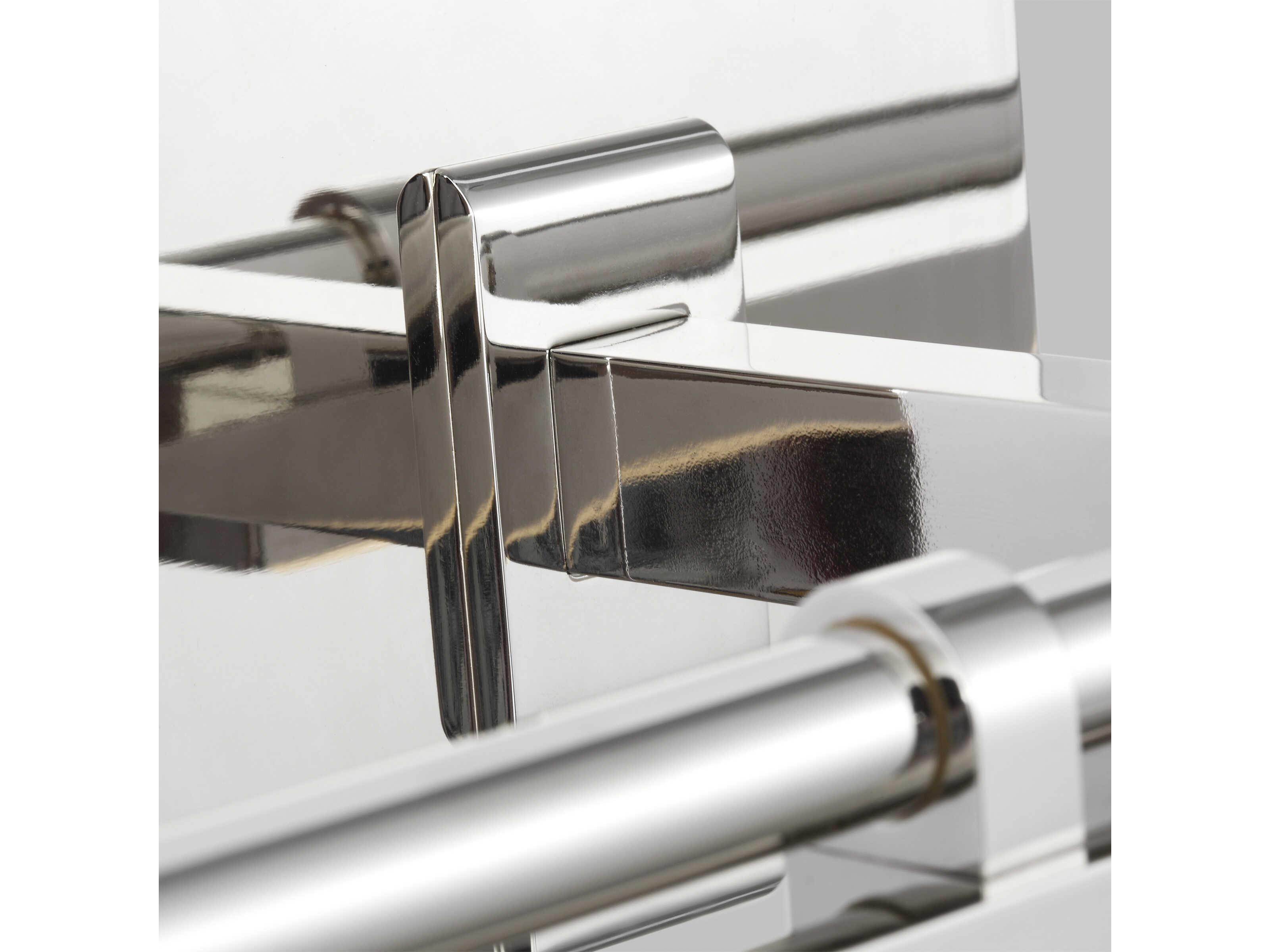 Visual Comfort Modern Kal 1-Light Polished Nickel Vanity Light