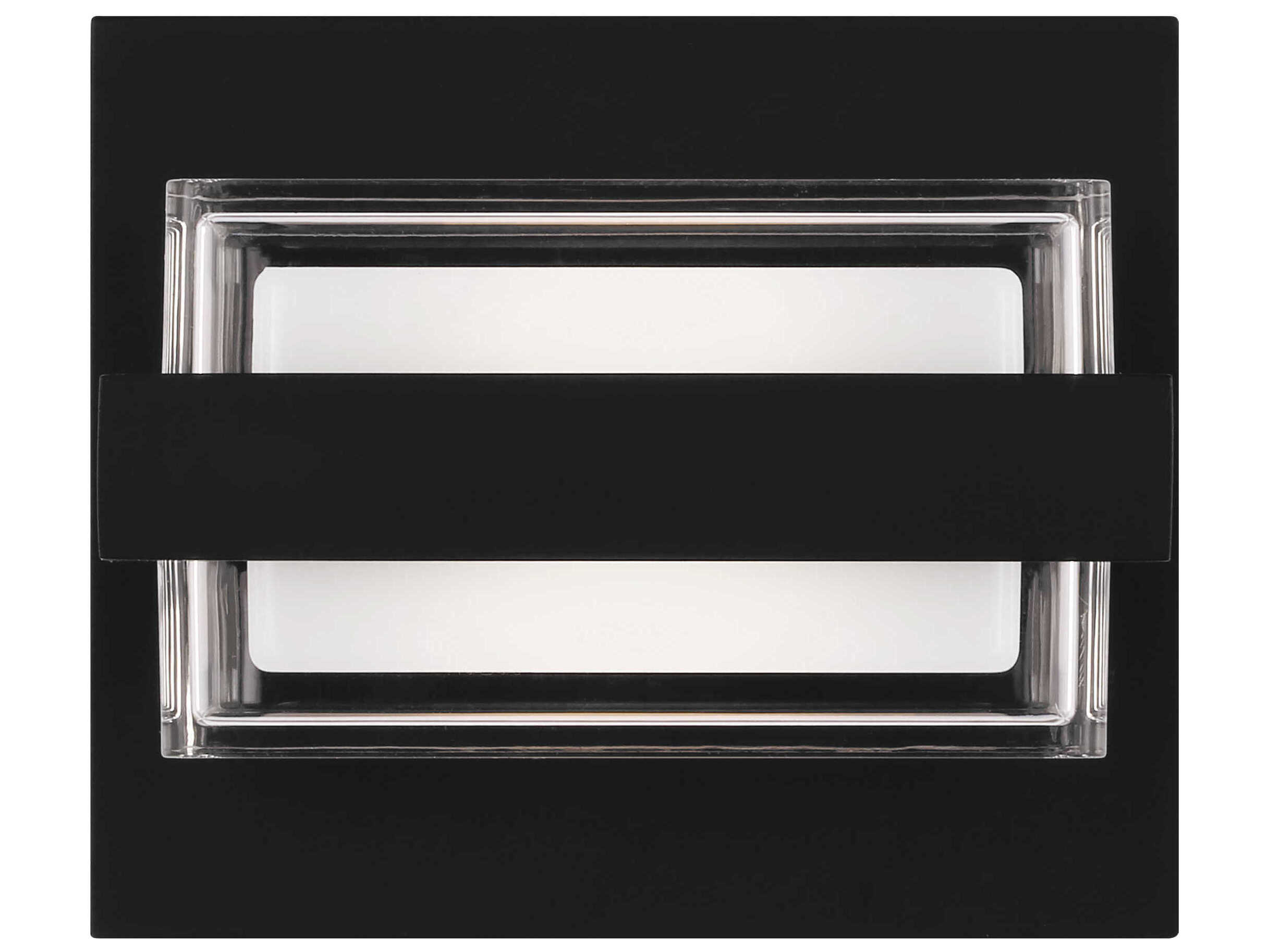 Visual Comfort Modern Kamden 1-Light Nightshade Black Wall Sconce