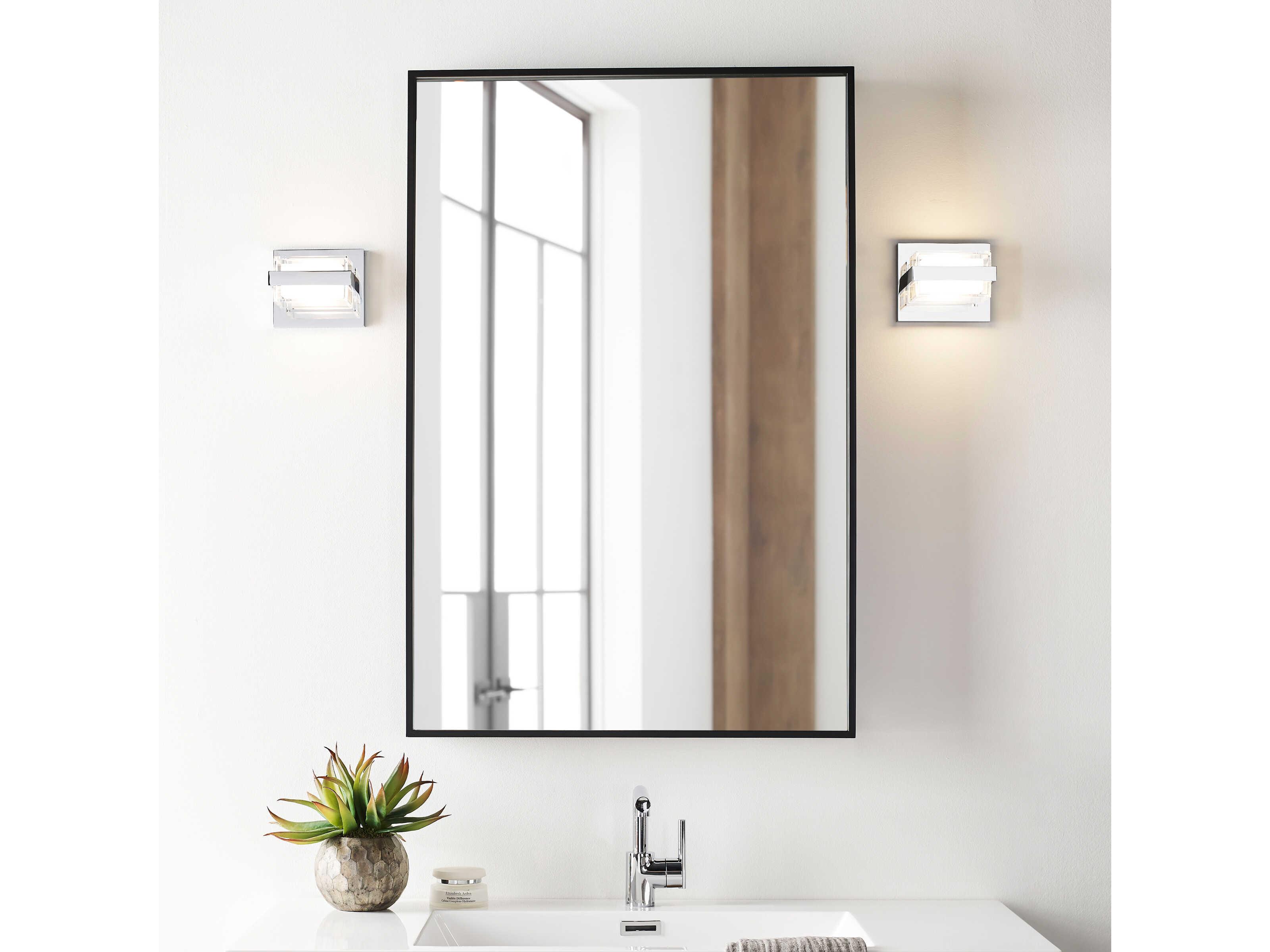 Visual Comfort Modern Kamden 1-Light Chrome Wall Sconce