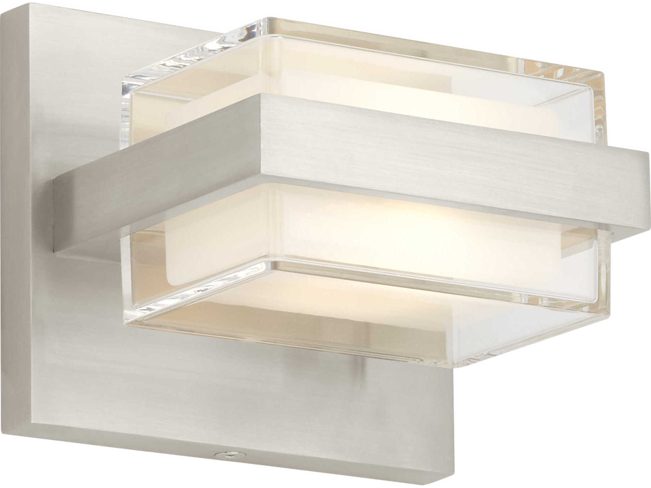 Visual Comfort Modern Kamden 1-Light Satin Nickel Wall Sconce