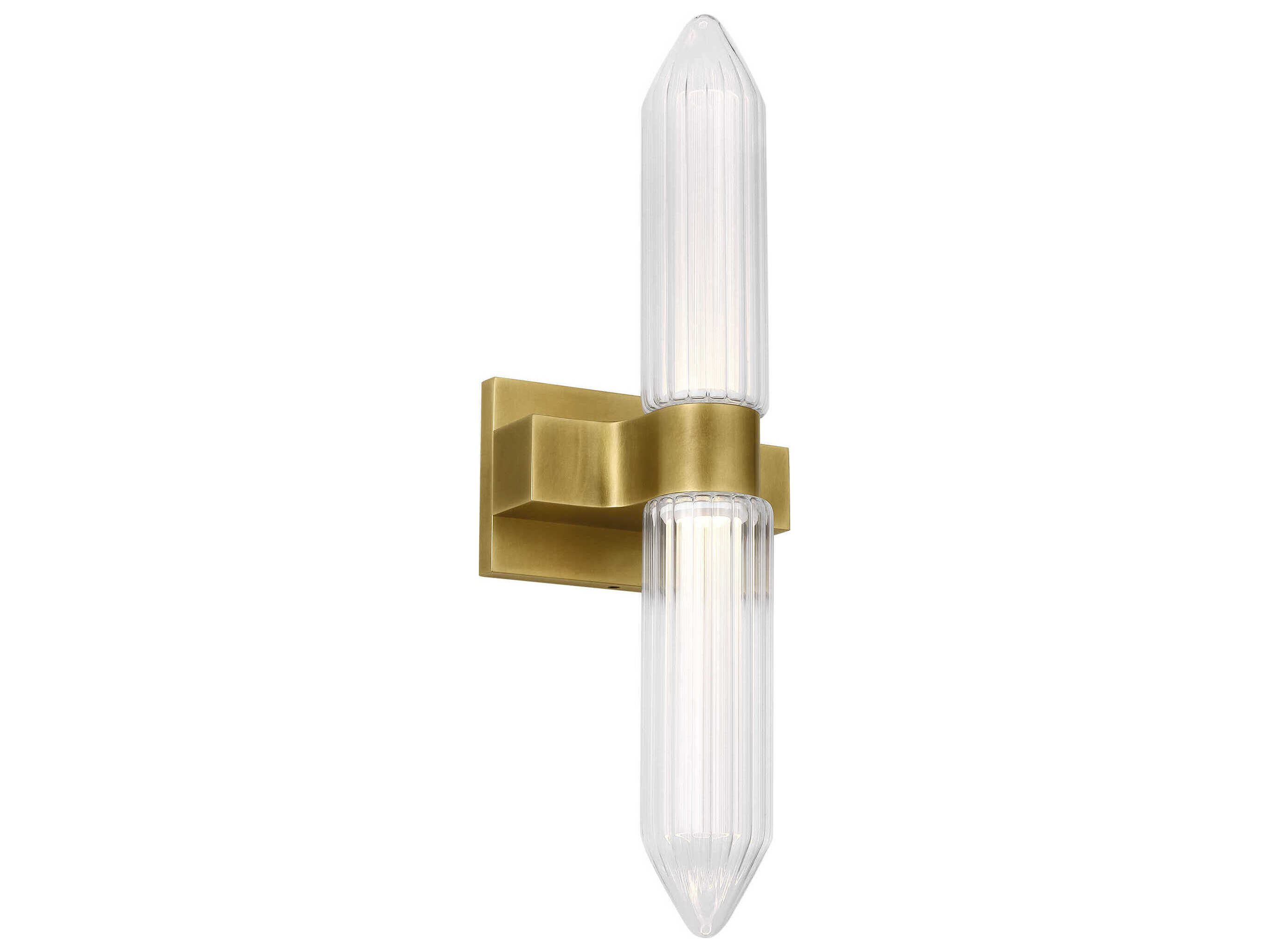 Visual Comfort Modern Langston 1-Light Plated Brass Wall Sconce