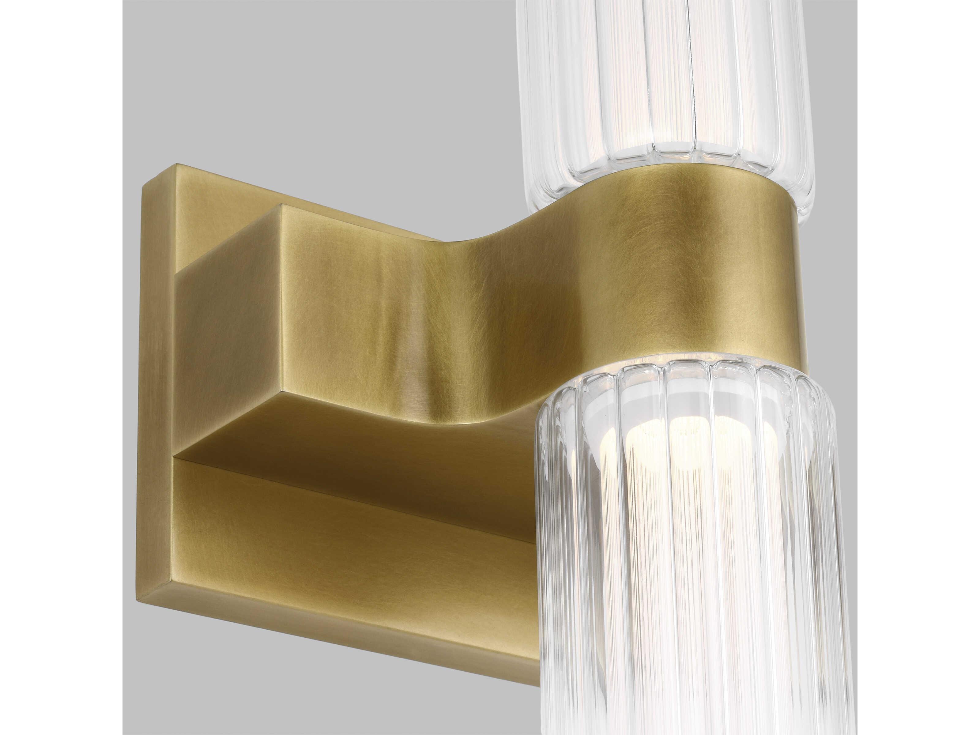Visual Comfort Modern Langston 1-Light Plated Brass Wall Sconce