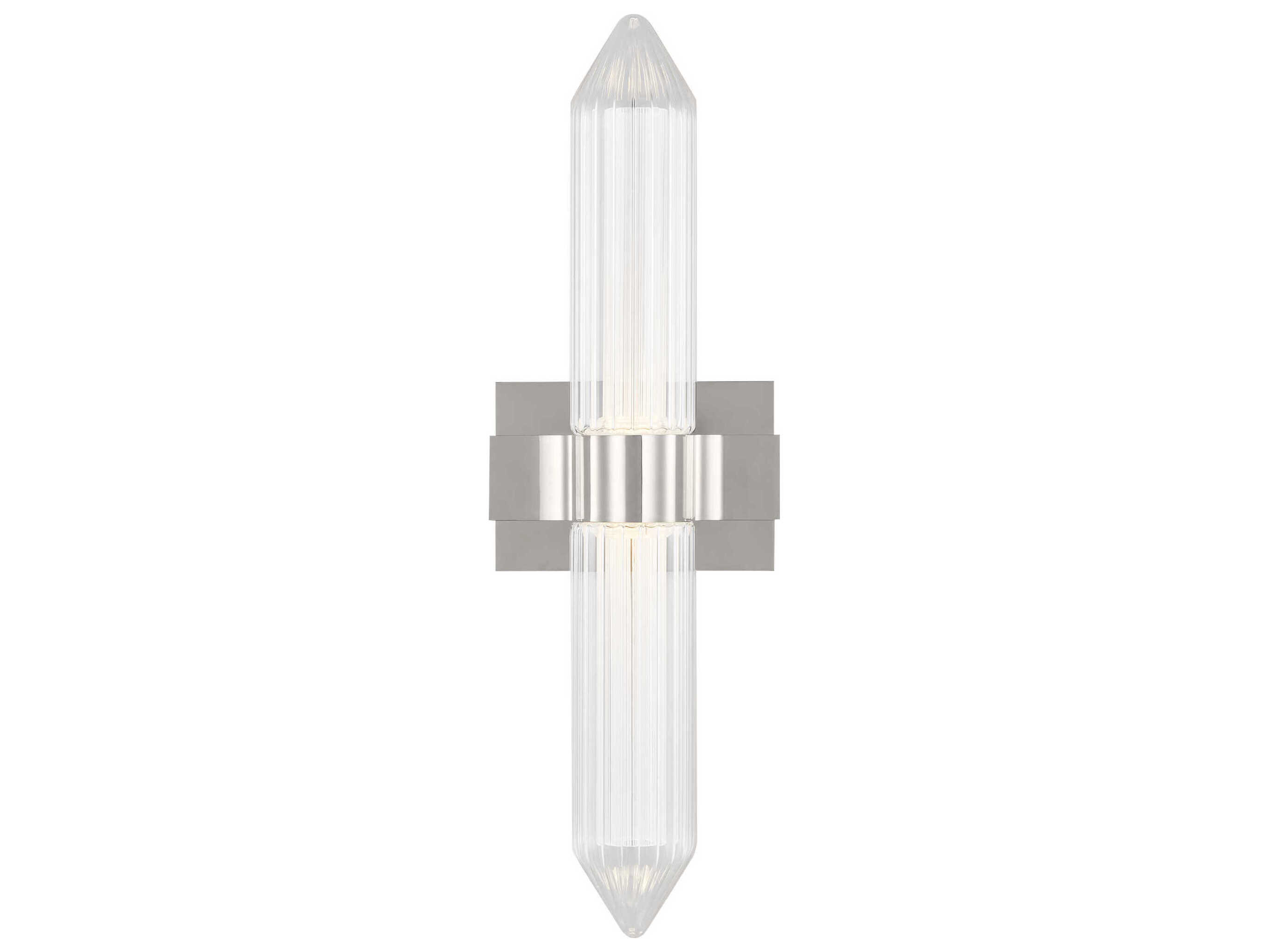 Visual Comfort Modern Langston 1-Light Polished Nickel Wall Sconce