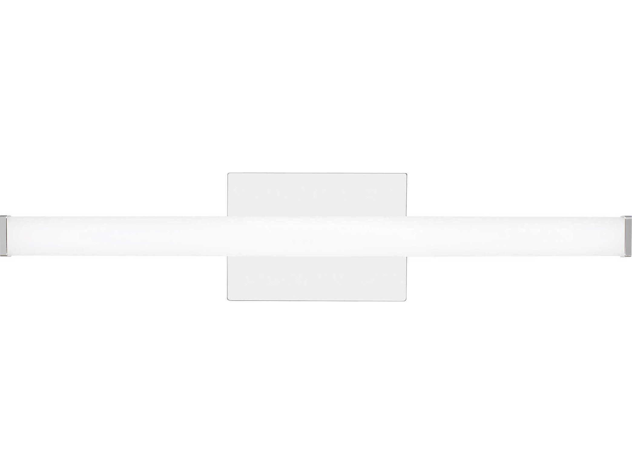 Visual Comfort Modern Lufe 1-Light Chrome Vanity Light