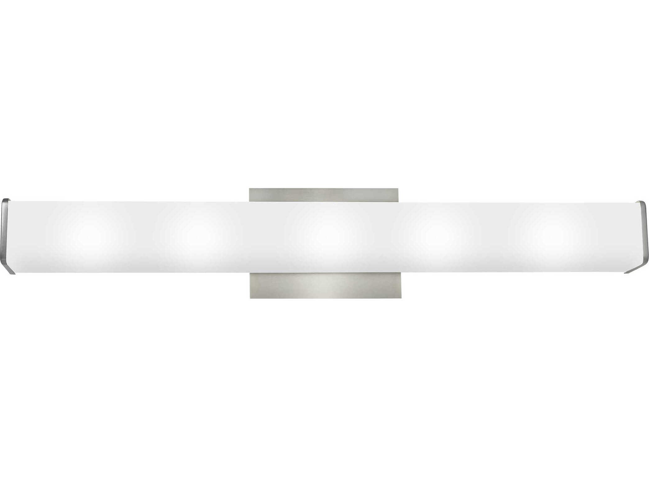 Visual Comfort Modern Lynn 1-Light Satin Nickel Vanity Light