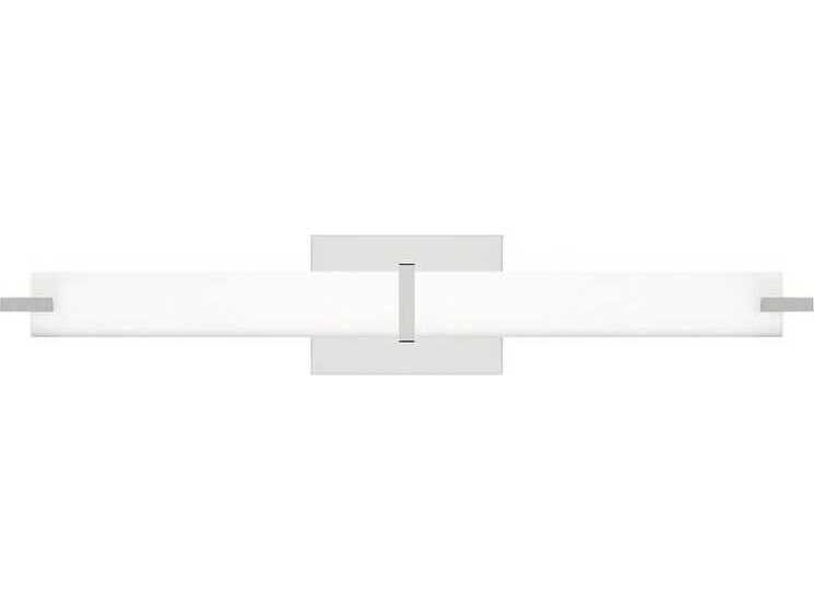 Visual Comfort Modern Metro 1-Light Chrome Vanity Light