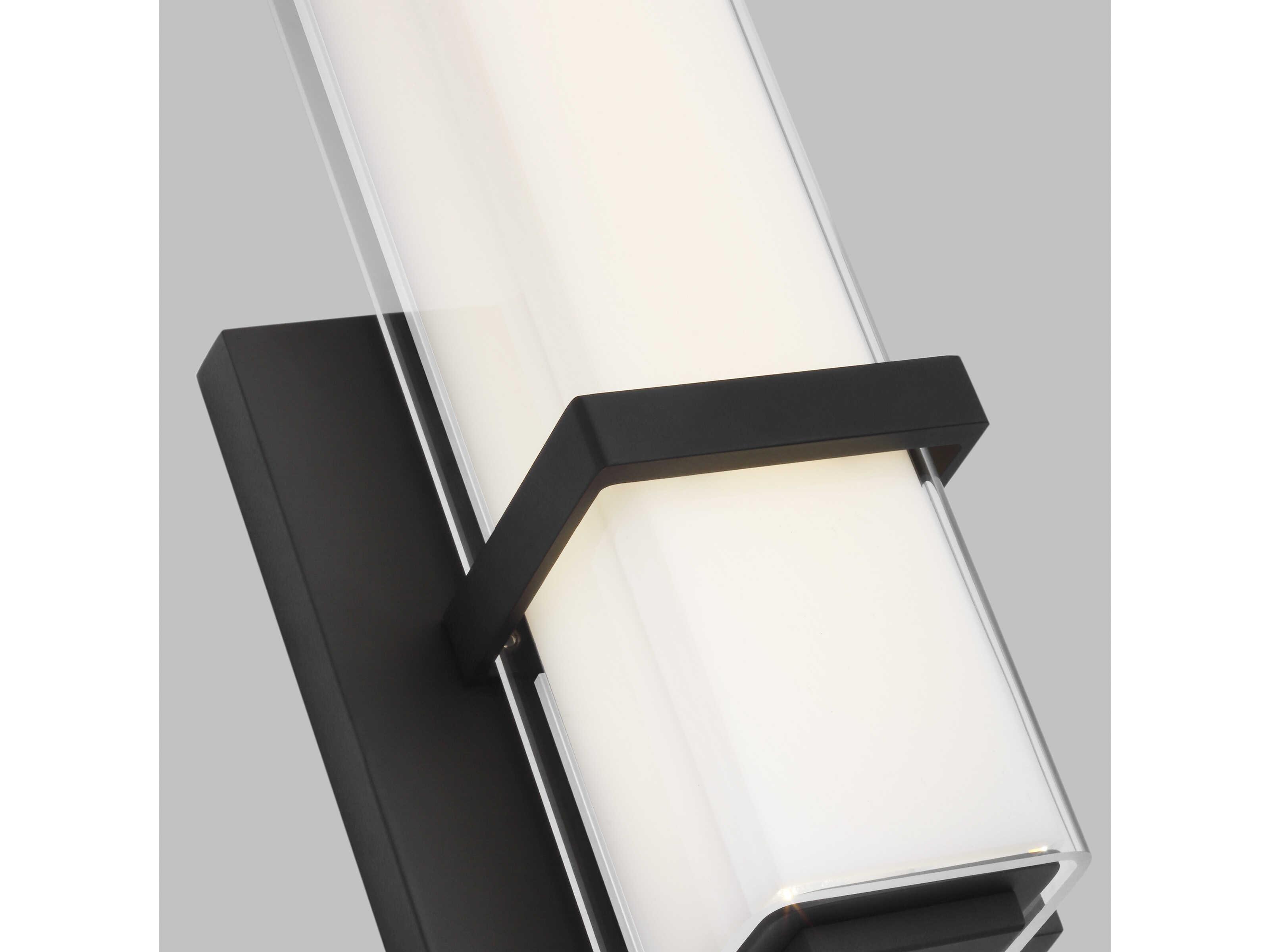 Visual Comfort Modern Milan 1-Light Nightshade Black Wall Sconce
