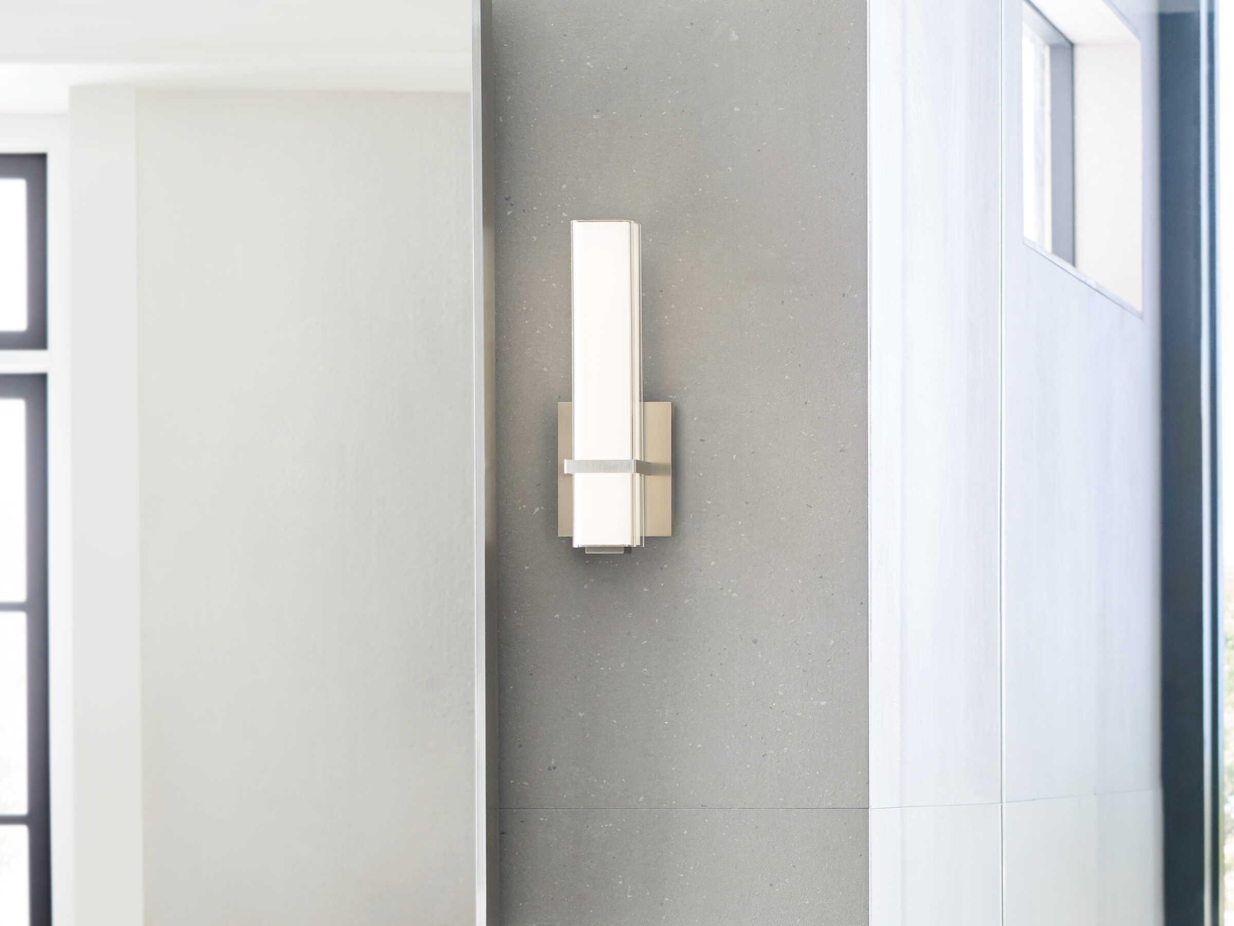 Visual Comfort Modern Milan 1-Light Satin Nickel Wall Sconce