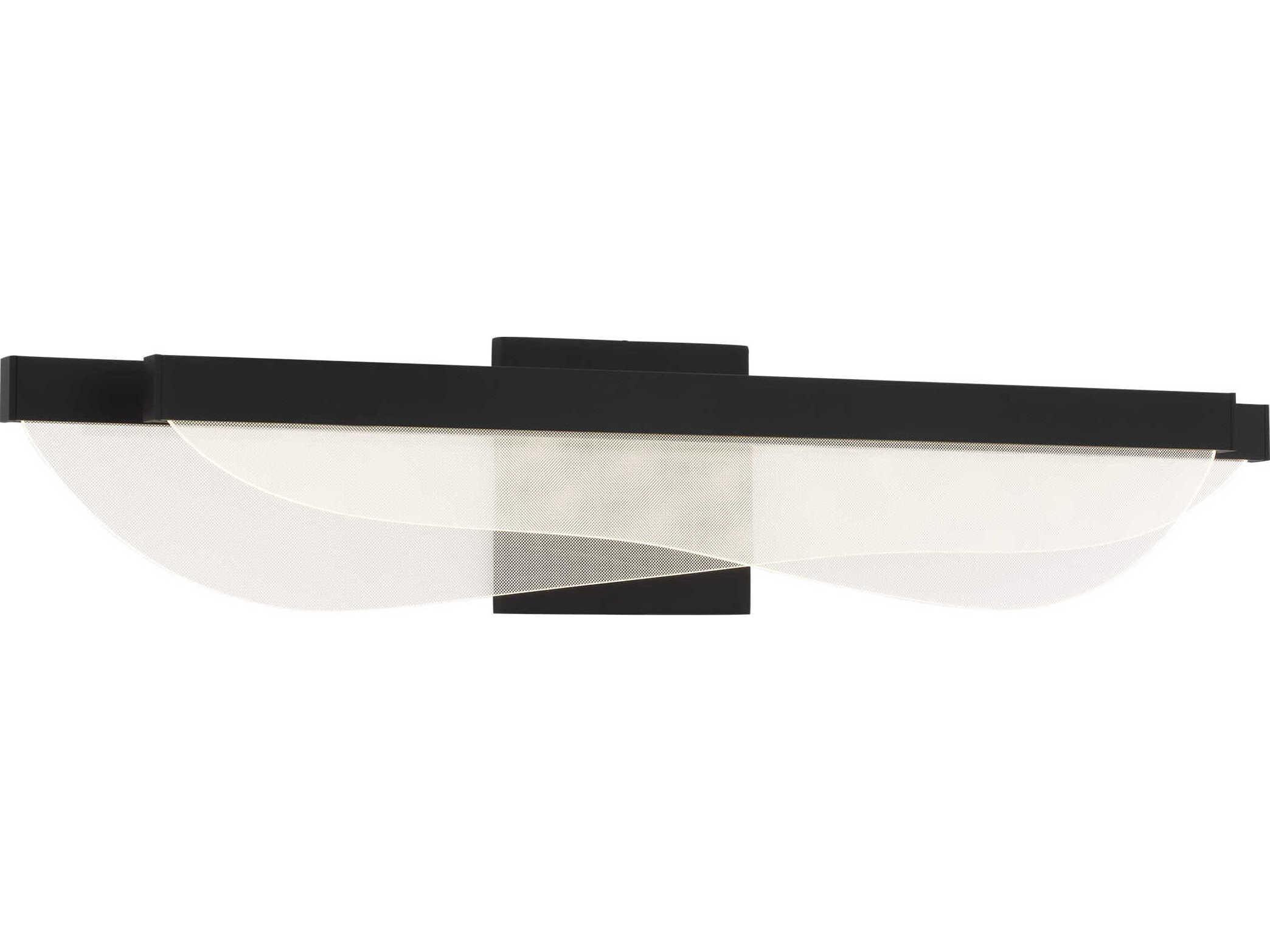 Visual Comfort Modern Nyra 1-Light Nightshade Black Vanity Light