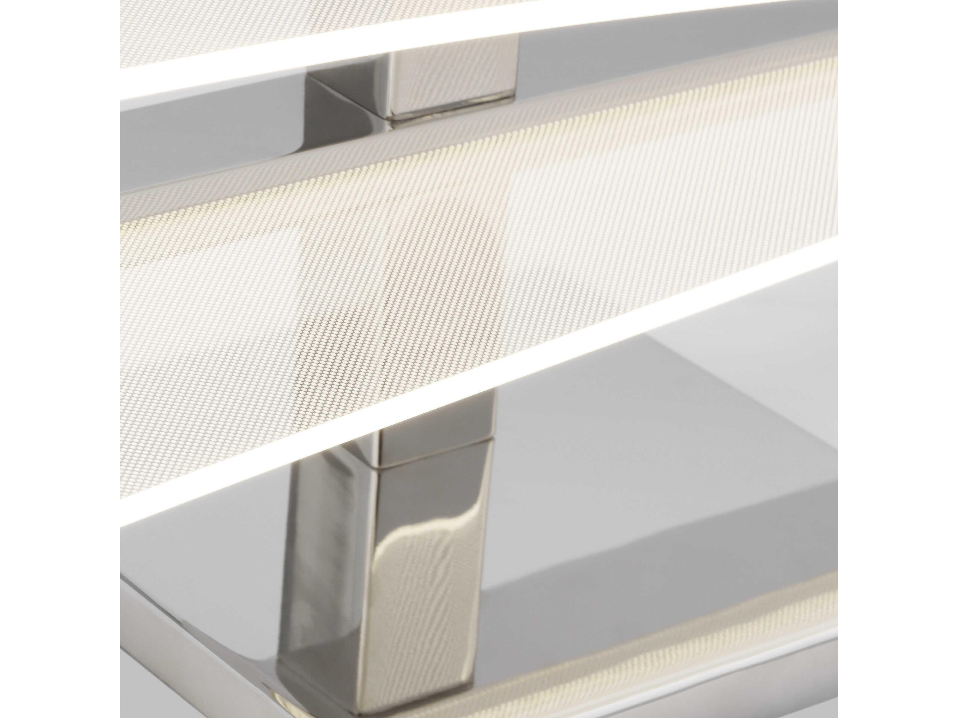 Visual Comfort Modern Nyra 1-Light Polished Nickel Vanity Light